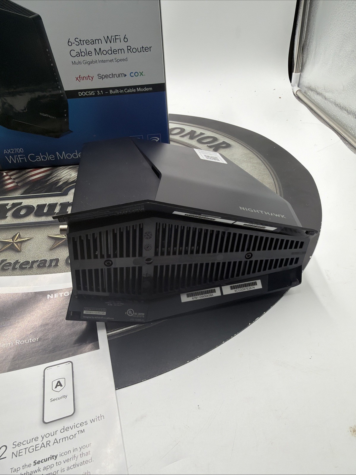 NETGEAR Nighthawk DOCSIS AX2700 3.1 2.7Gbps Two-in-One Cable Modem Router…