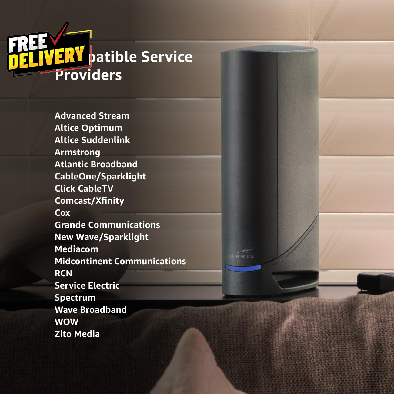 (G34) Cable Modem Router Combo – Fast DOCSIS 3.1 Gigabit Wifi 6 (AX3000)…….