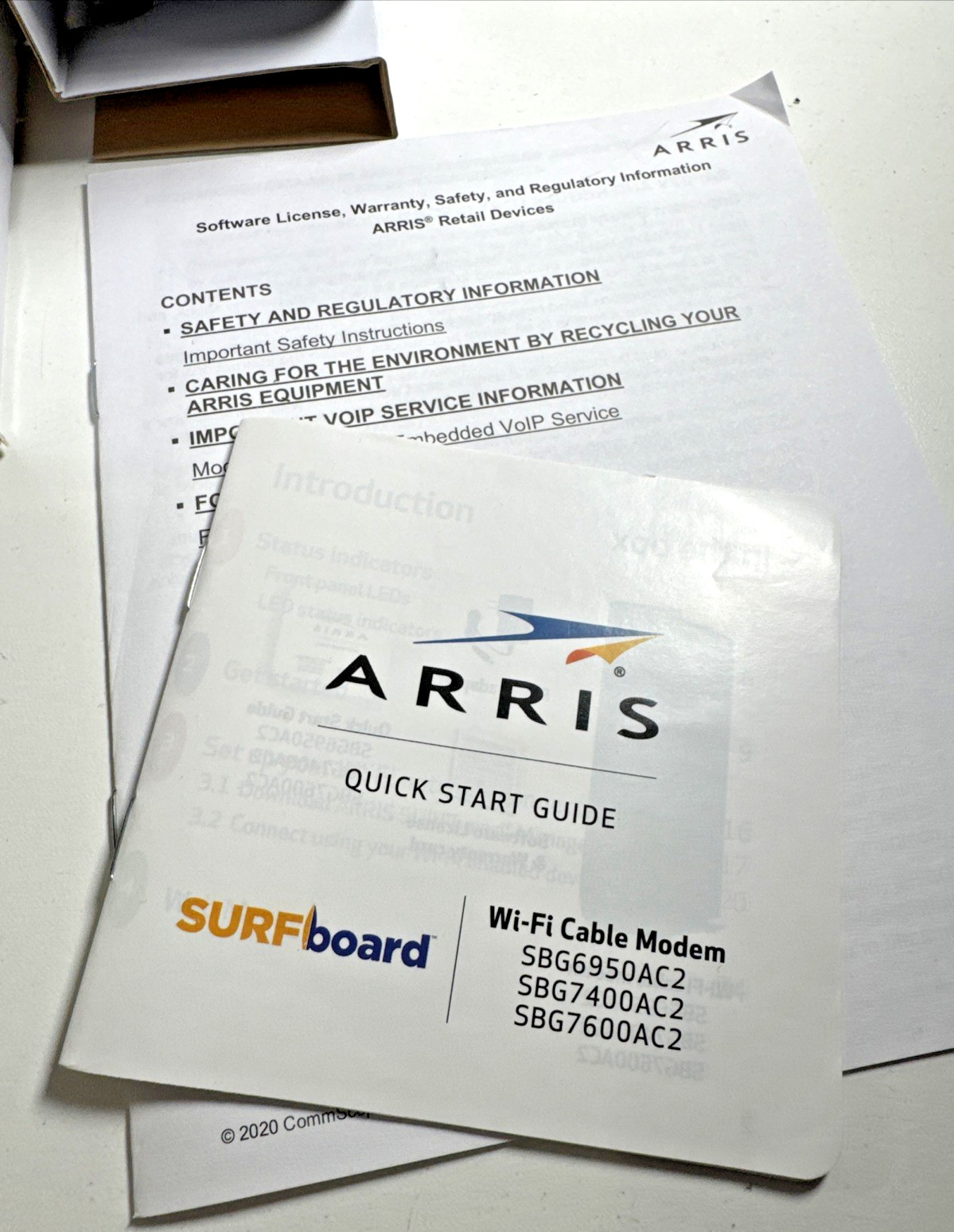 OPEN BOX ARRIS Surfboard SBG6950AC2 DOCSIS 3.0 Cable Modem /Wi-Fi Router READ!