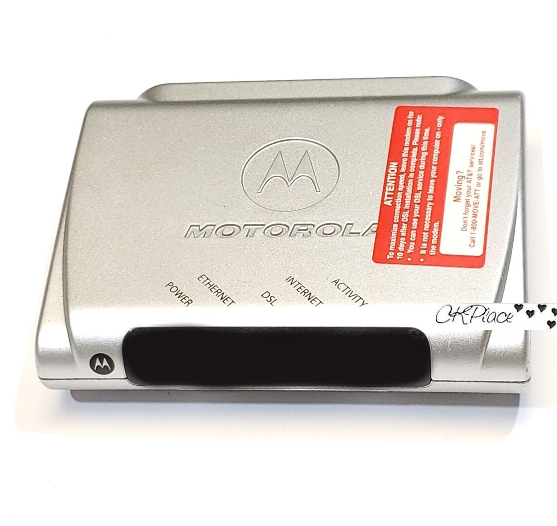 Motorola MSTATEA DSL Ethernet 2210-02-1022 Modem Untested For Parts