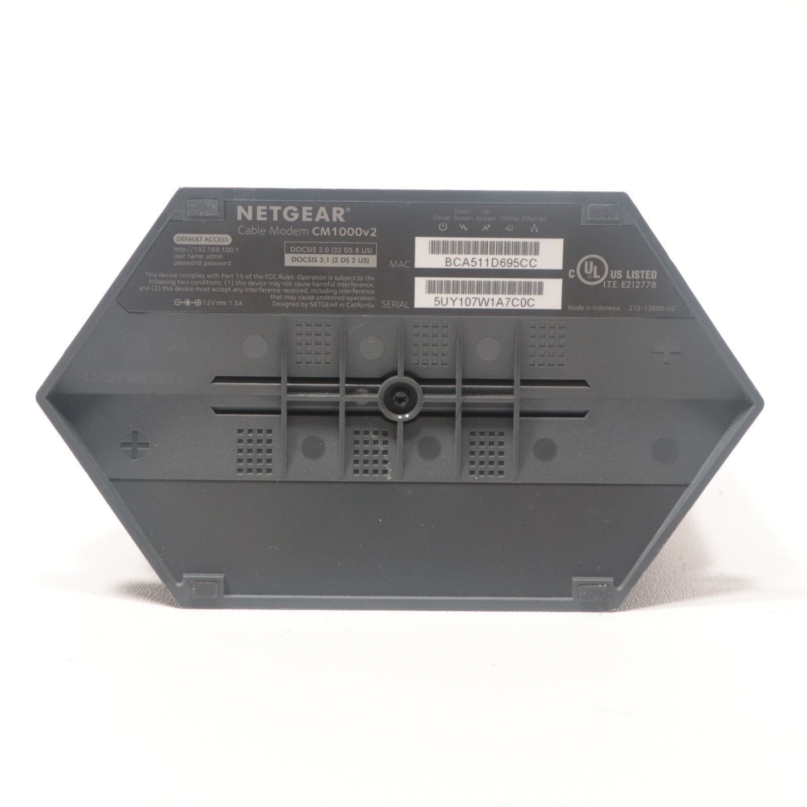 NETGEAR CM1000v2 DOCSIS 3.1 Gigabit Cable Modem Xfinity/Cox Compatible USED