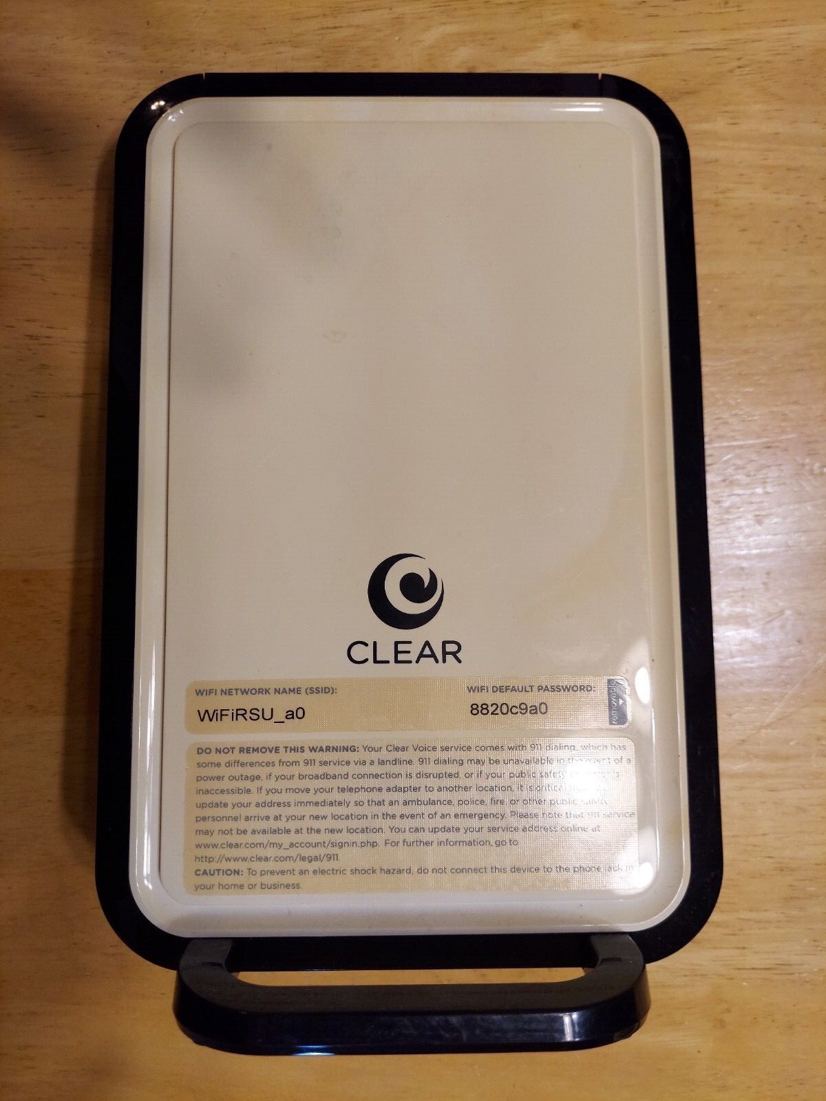 CLEAR Wireless Home Internet Modem WIXFBR-117