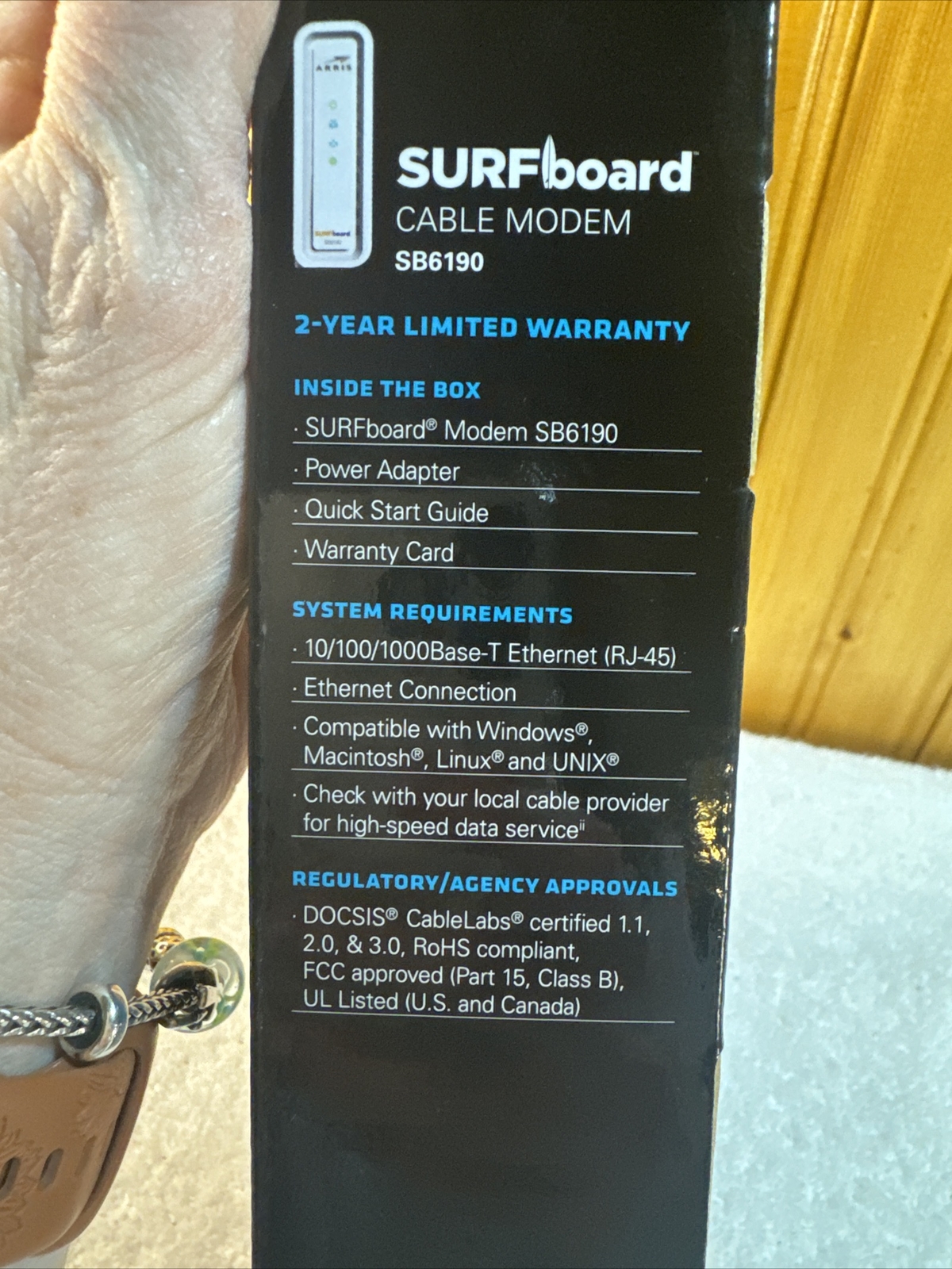 ARRIS SURFboard DOCSIS 3.0 Cable Modem – SB6190 32 Download & 8 Upload Channels