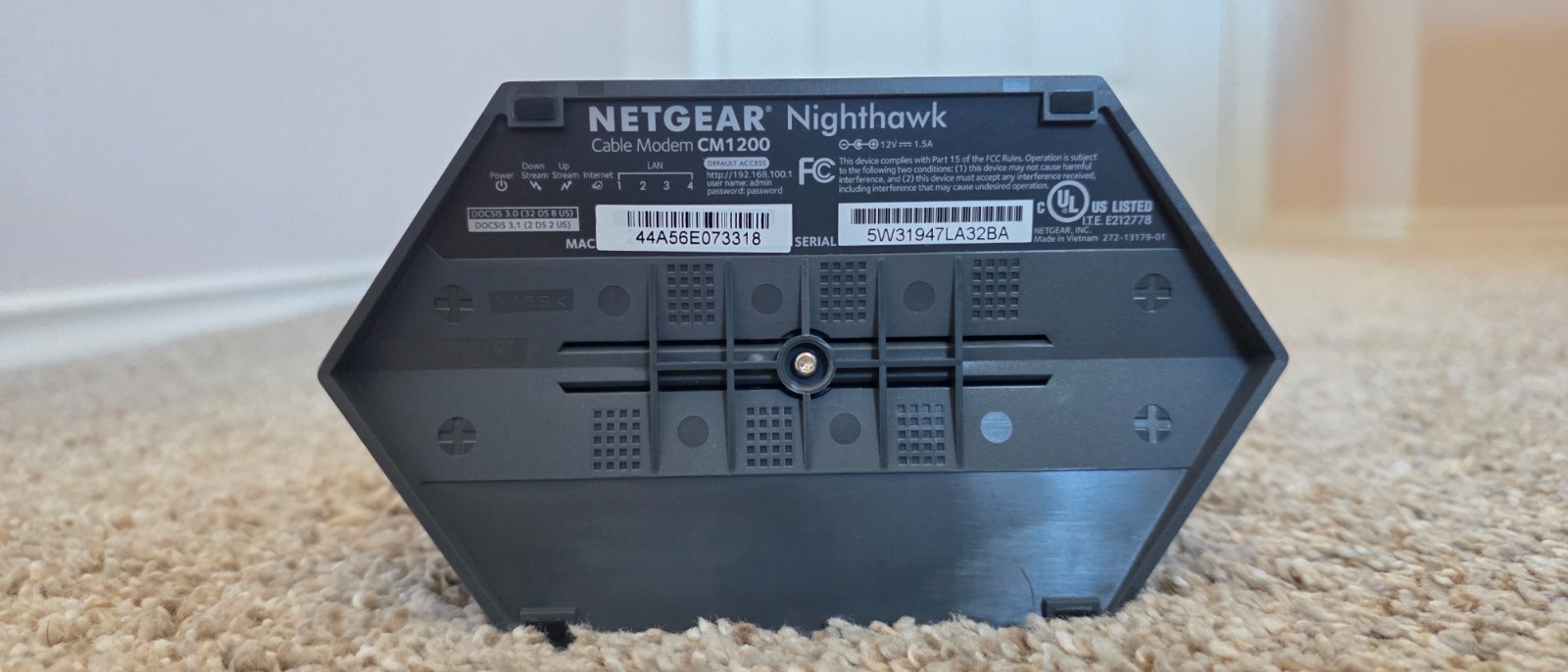 Netgear Nighthawk CM1200 DOCSIS 3.1 Modem – Tested – Reliable – Fast Shipping