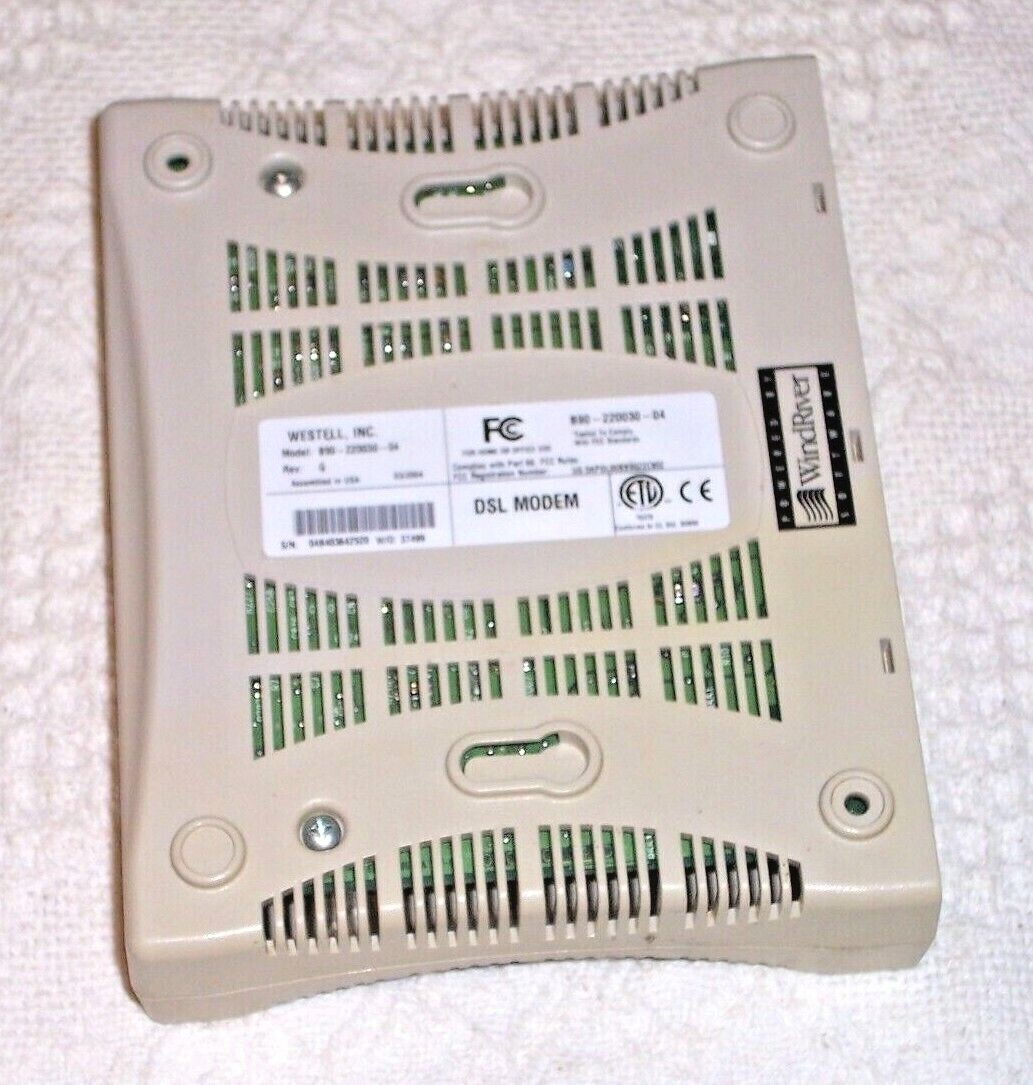 (821) Westell Wire Speed DSL Modem B90-220030-04