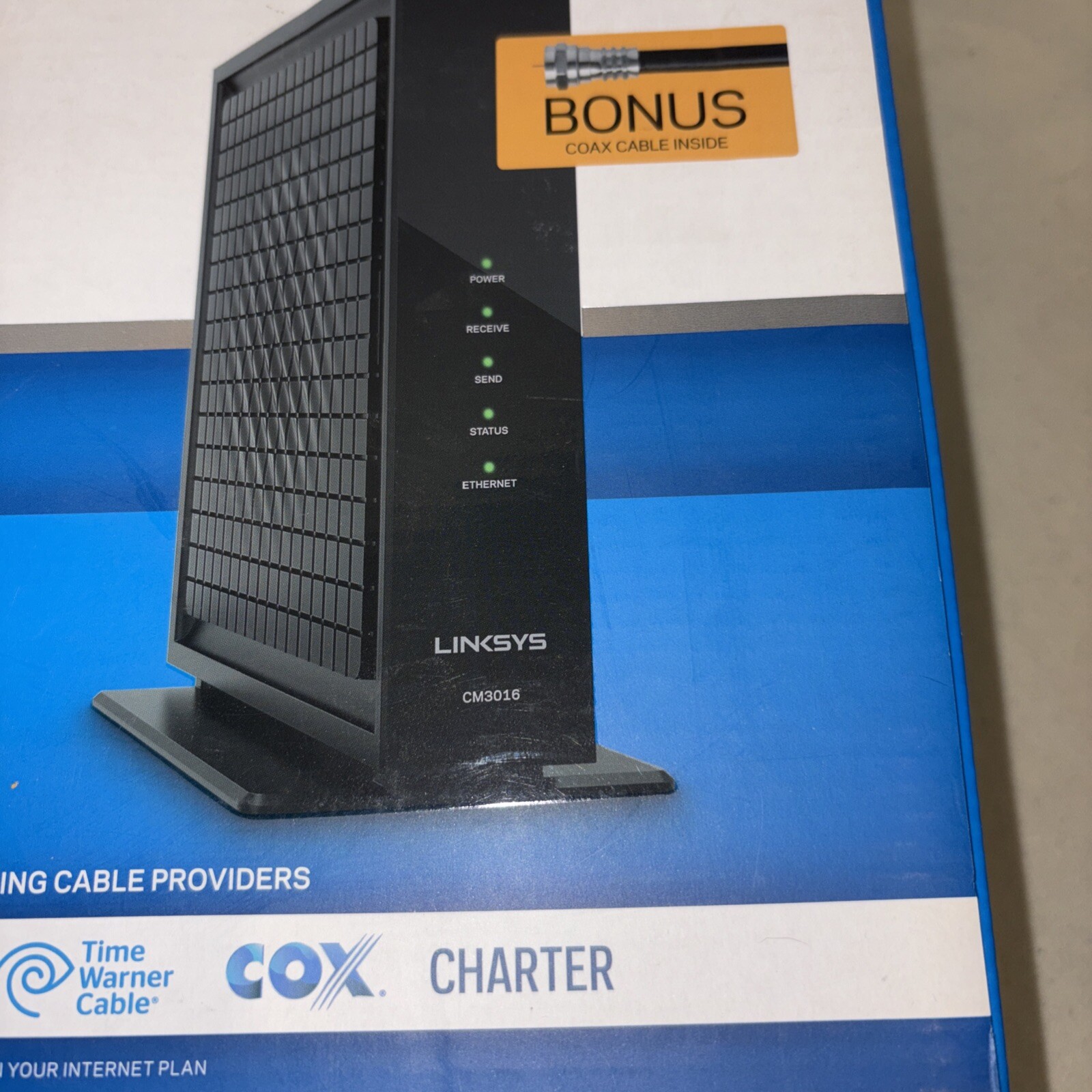 Linksys Cable Modem Model CM3016 DOCSIS 3.0 16×4 open box