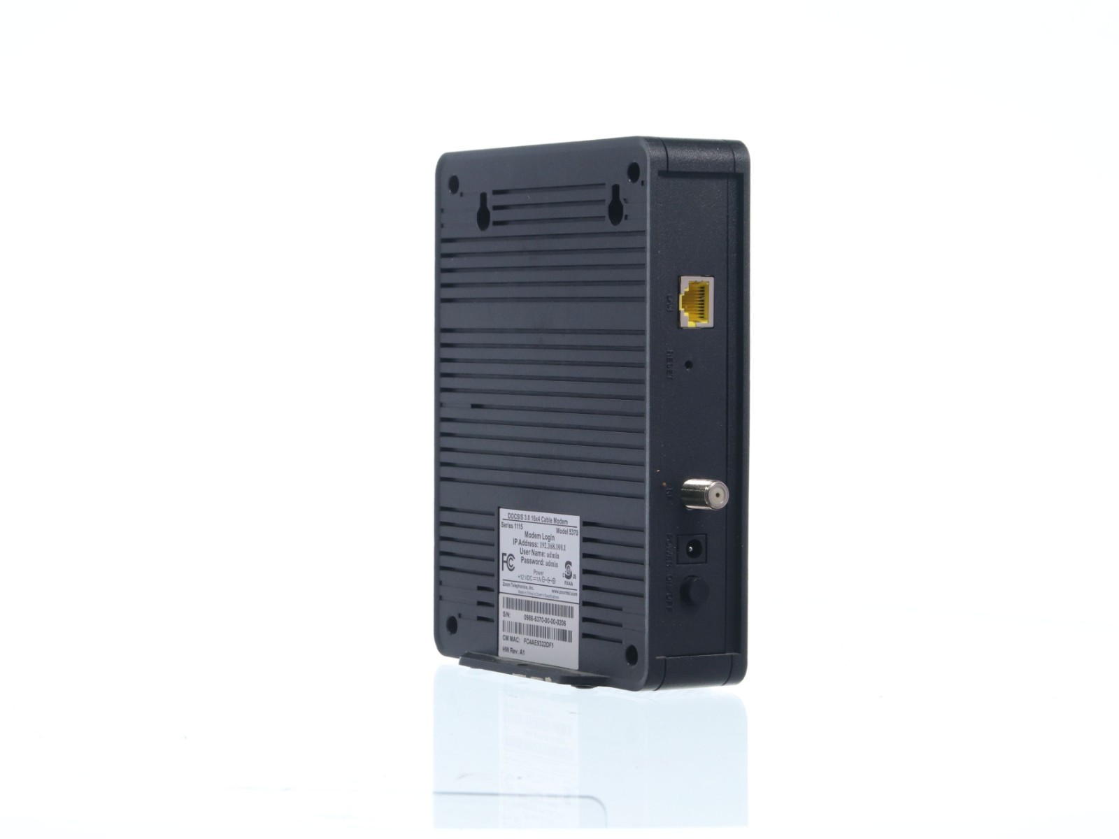Zoom Cable Modem Model 5370: 684 Mbps* 16×4 DOCSIS 3.0