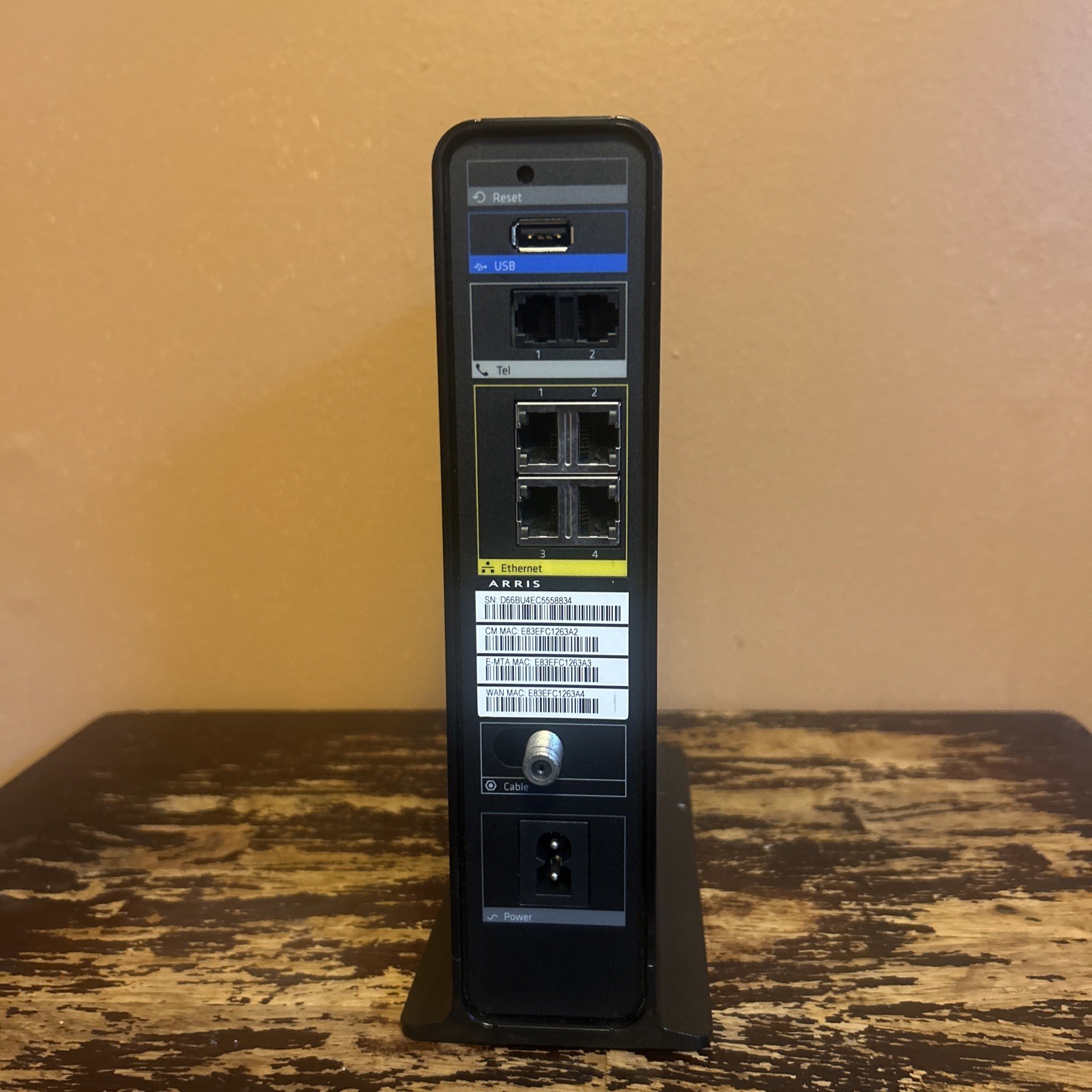 Arris TG862 XFINITY Residential Gateway Router with Power cable