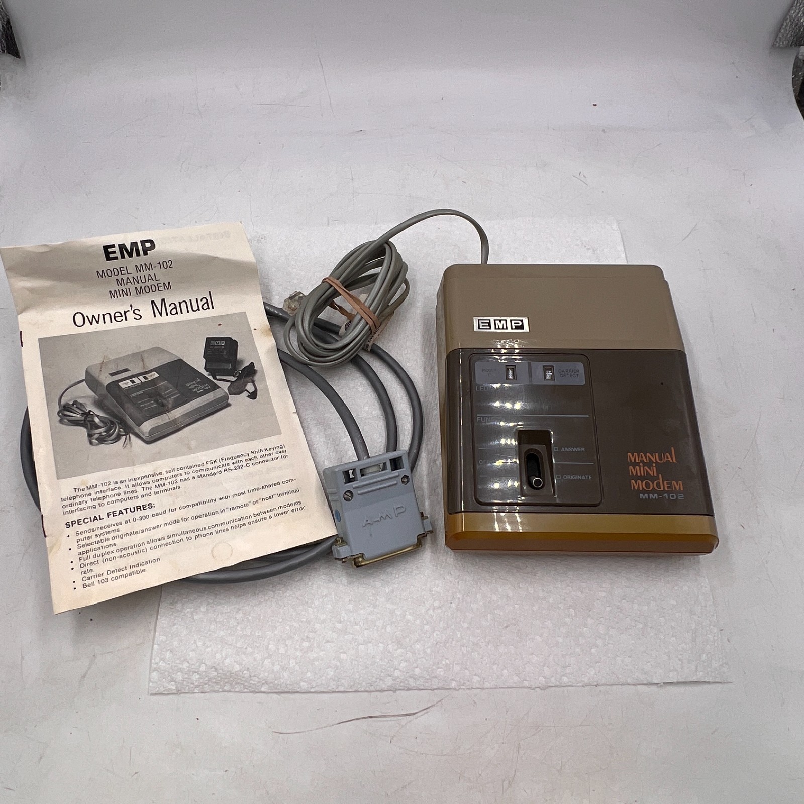 EMP Manual Mini Modem MM-102 *UNIT ONLY NO POWER*