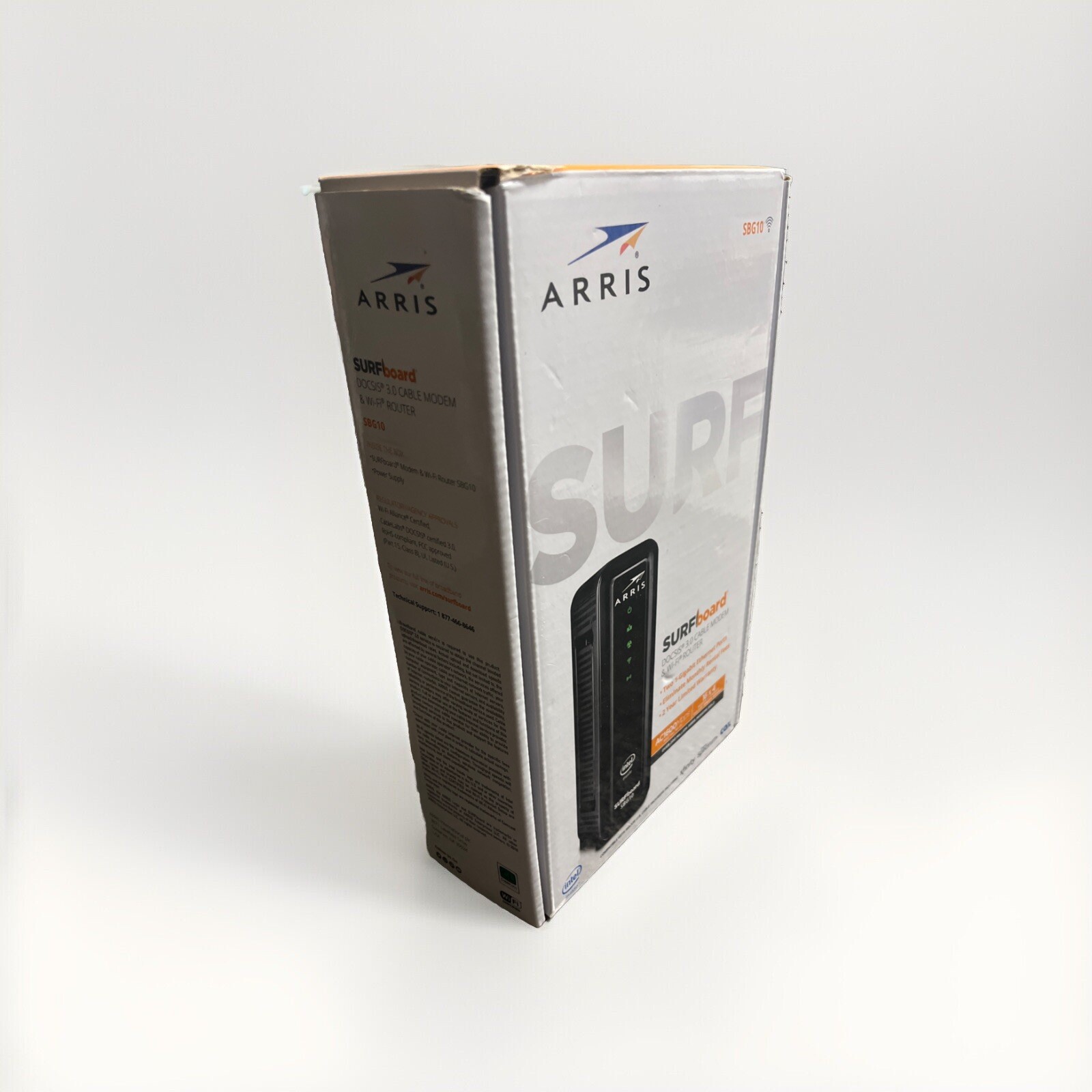 ARRIS SBG10 SURFboard AC1600 Dual-Band Cable Modem Router – Black