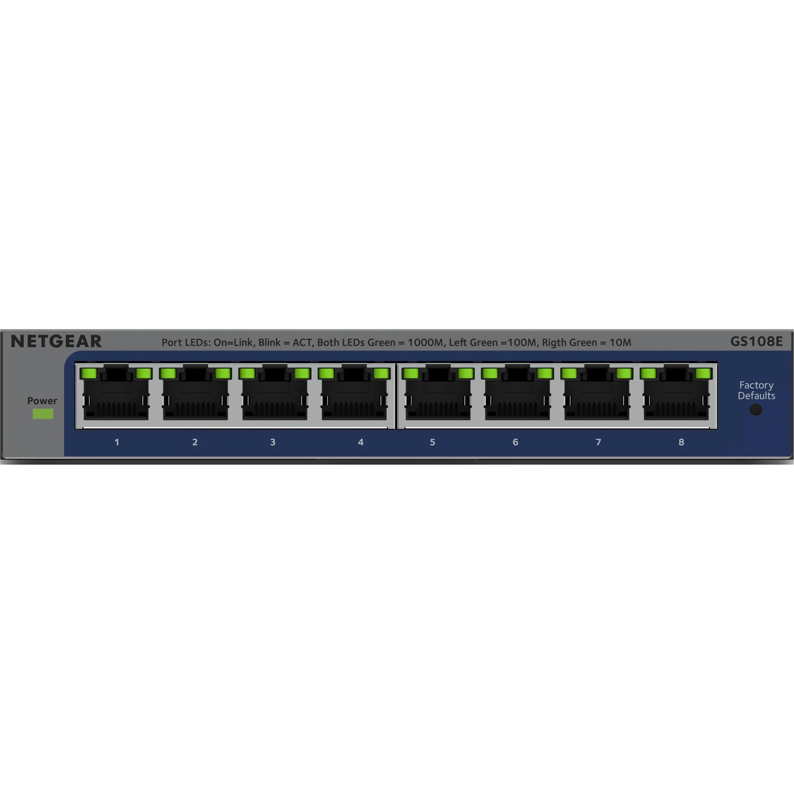 Netgear 8-Port Gigabit Plus Switch (GS108E-400EUS)