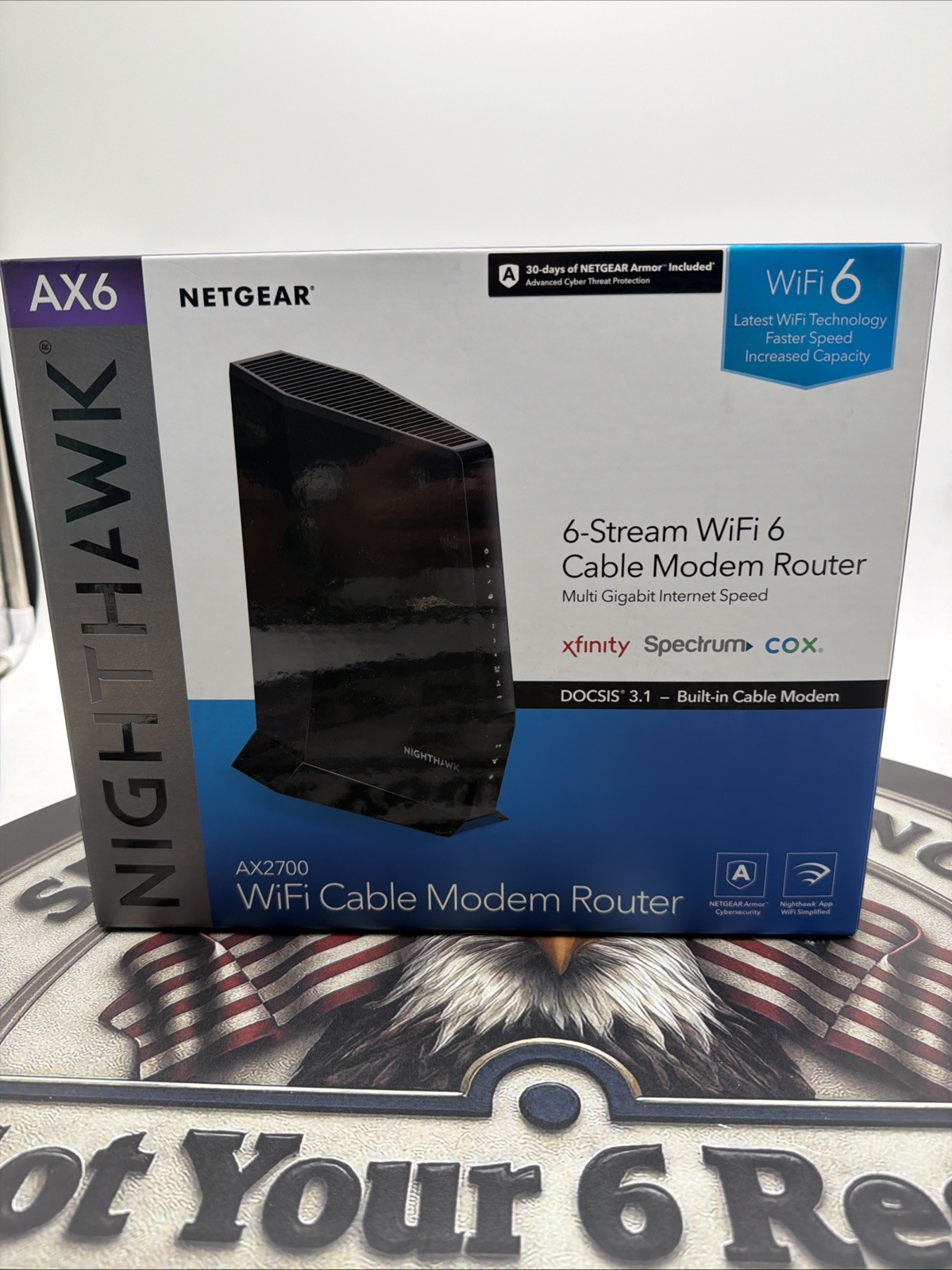 NETGEAR Nighthawk DOCSIS AX2700 3.1 2.7Gbps Two-in-One Cable Modem Router…