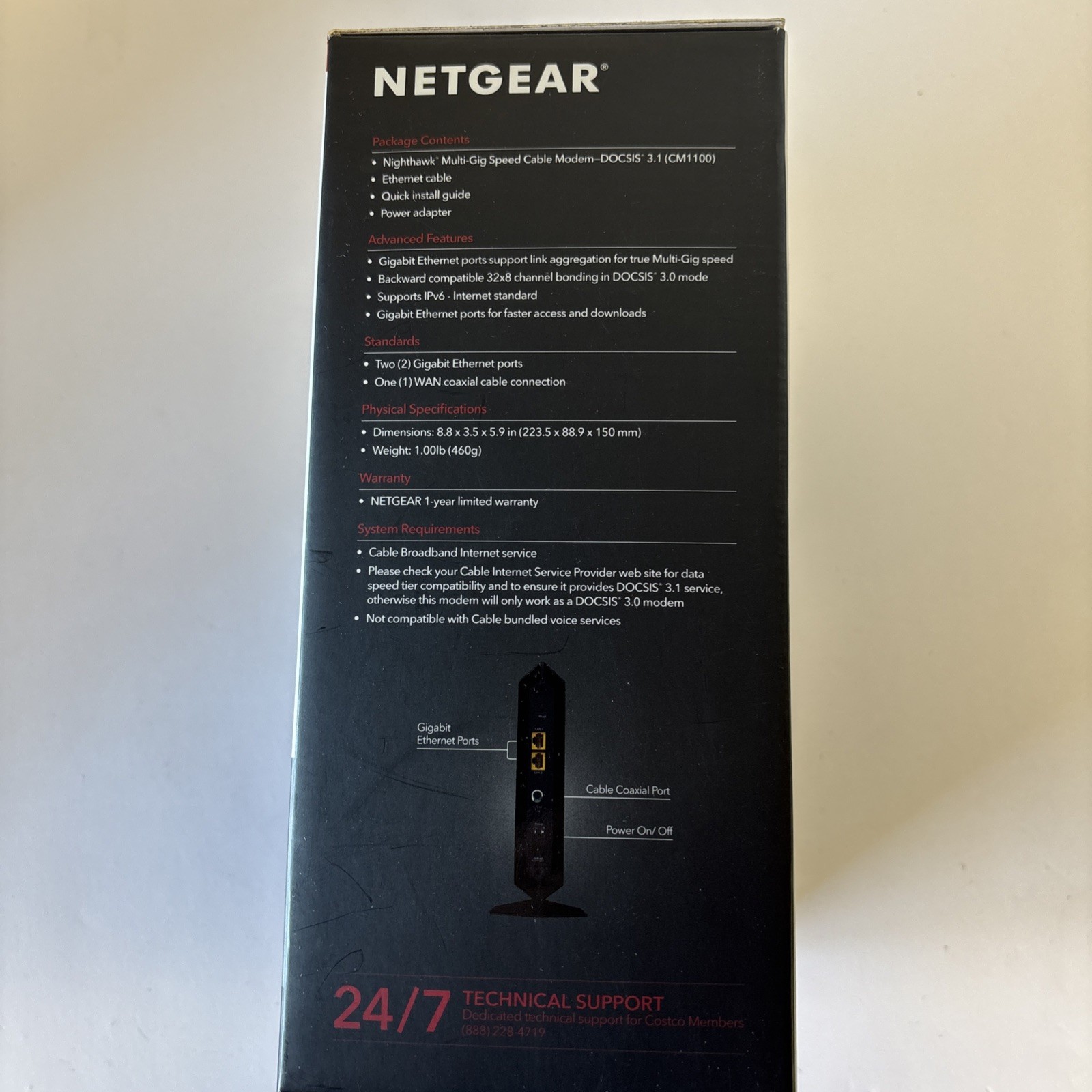 NETGEAR NIGHTHAWK CM1100 Cable Modem DOCSIS 3.1 Multi-Gig SpeedModem🔥🔥