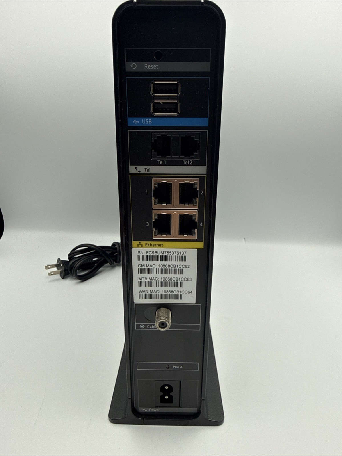 Arris Panoramic TG1682G Dual Band DOCSIS 3.0 Wireless Modem Router Xfinity Cox