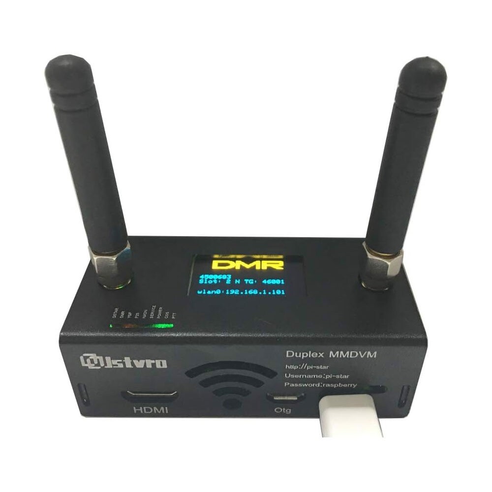 Duplex MMDVM Hotspot Station WiFi Digital Voice Modem P25 DMR w/ OLED Antenna tp