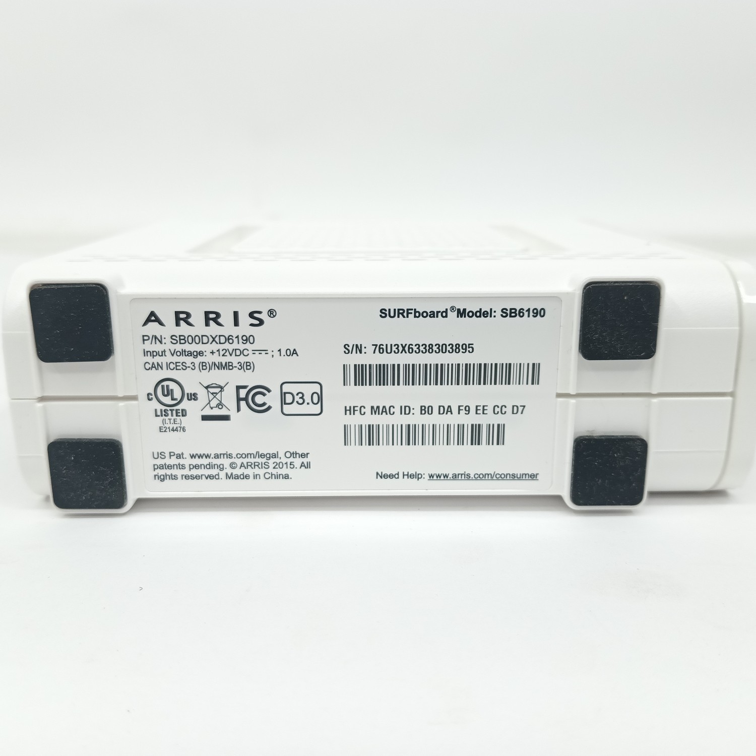 Arris SURFboard SB6190 DOCSIS 3.0