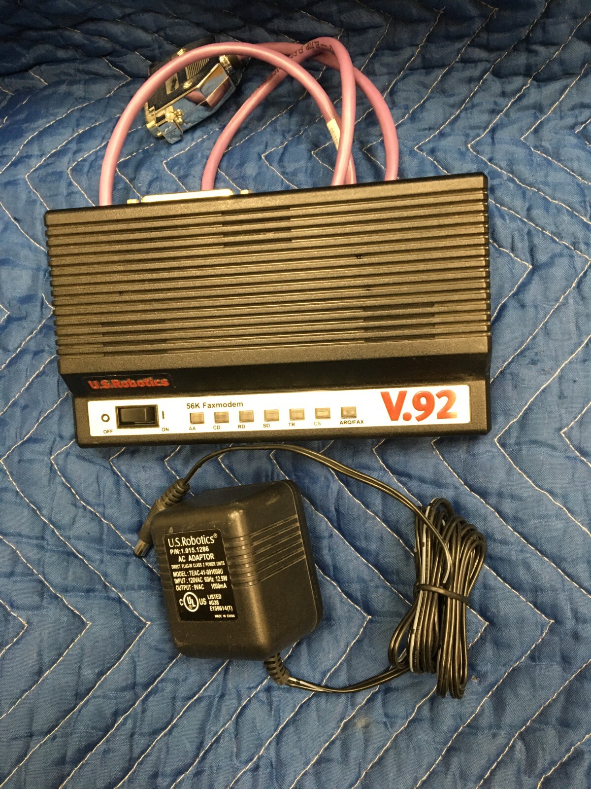 US Robotics 5686 56K Fax Modem w/Power Supply