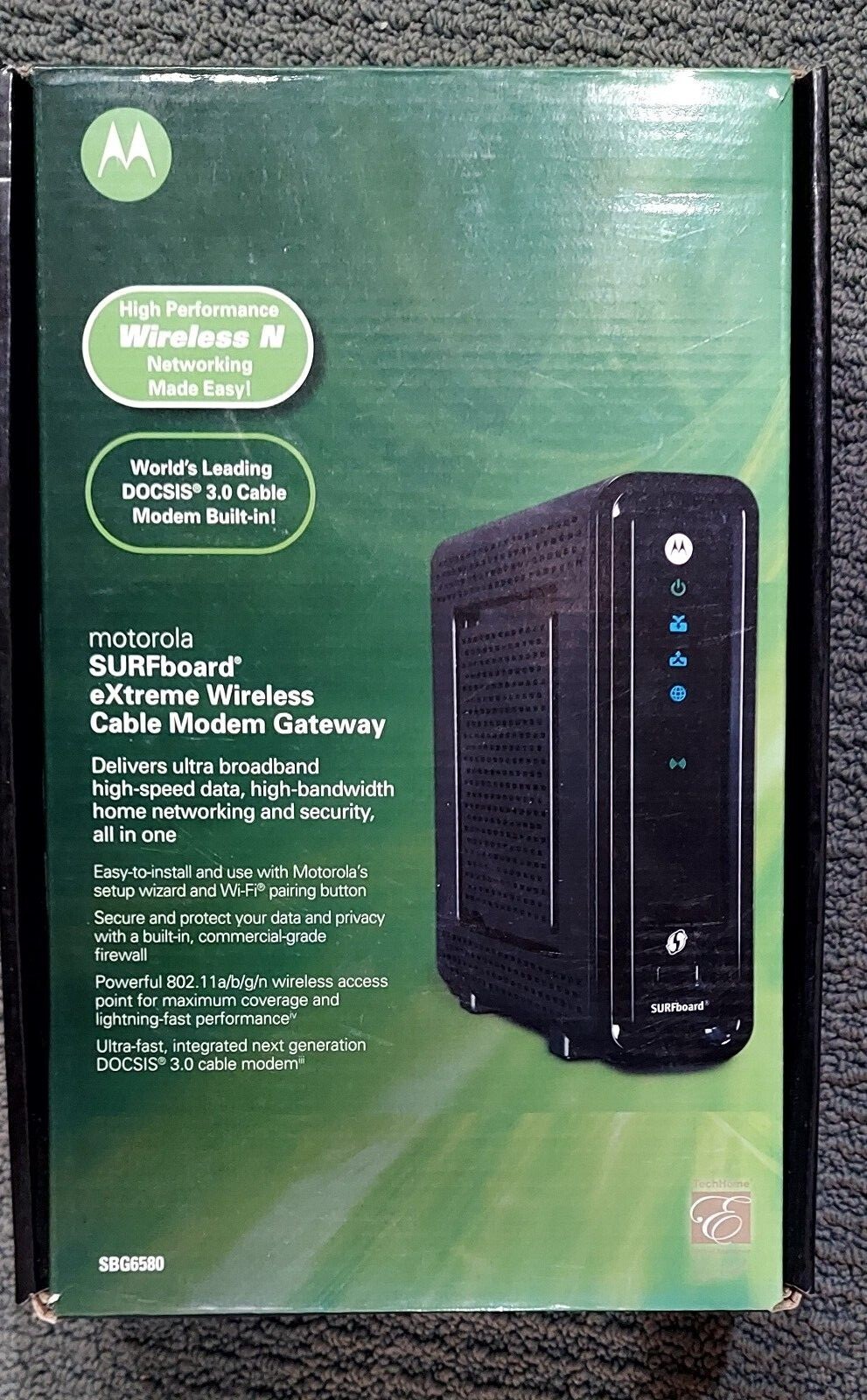 Motorola SURFboard SBG 6580 DOCSIS 3.0 Cable Modem Wifi-N Router