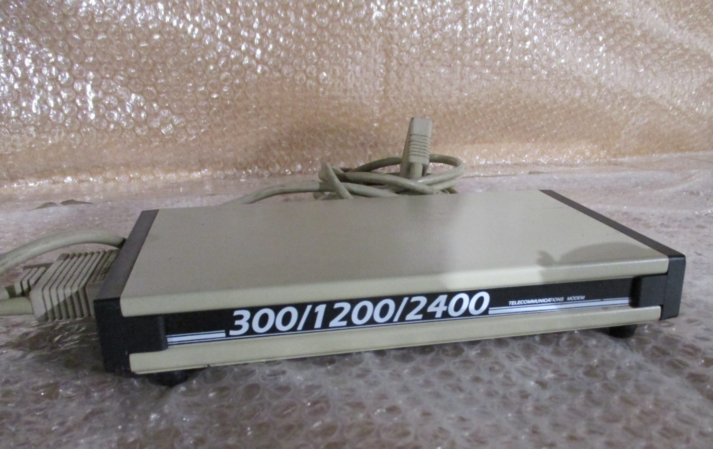 Vintage Super Modem 2400 (External Modem) w/RS-232C cable – No Power Adapter