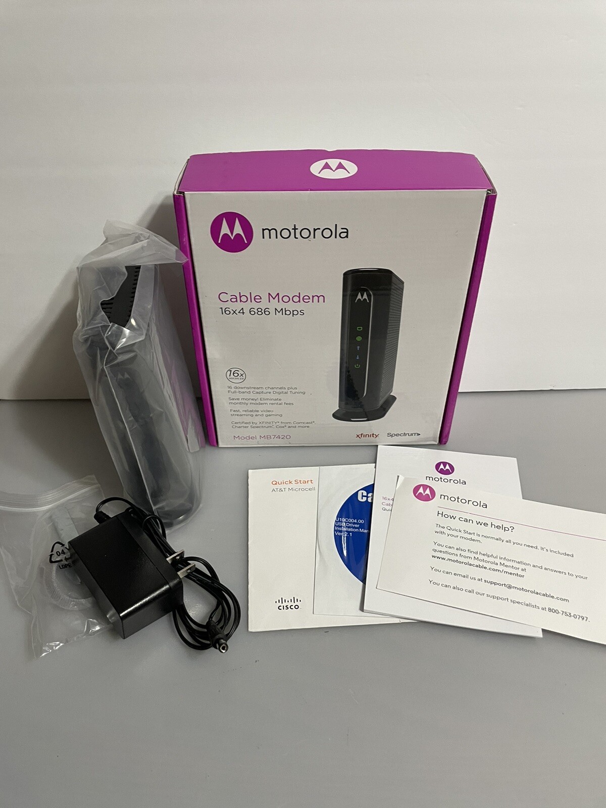 Motorola MB742010 686mbps DOCSIS 3.0 Cable Modem