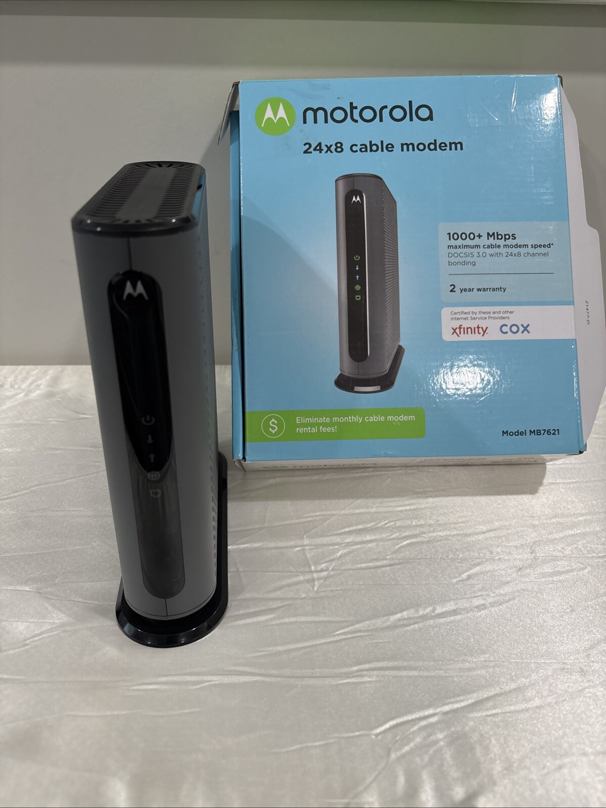 Motorola MB7621-10 1000 Mbps Home 24 X 8 Cable Modem DOCSIS 3.0