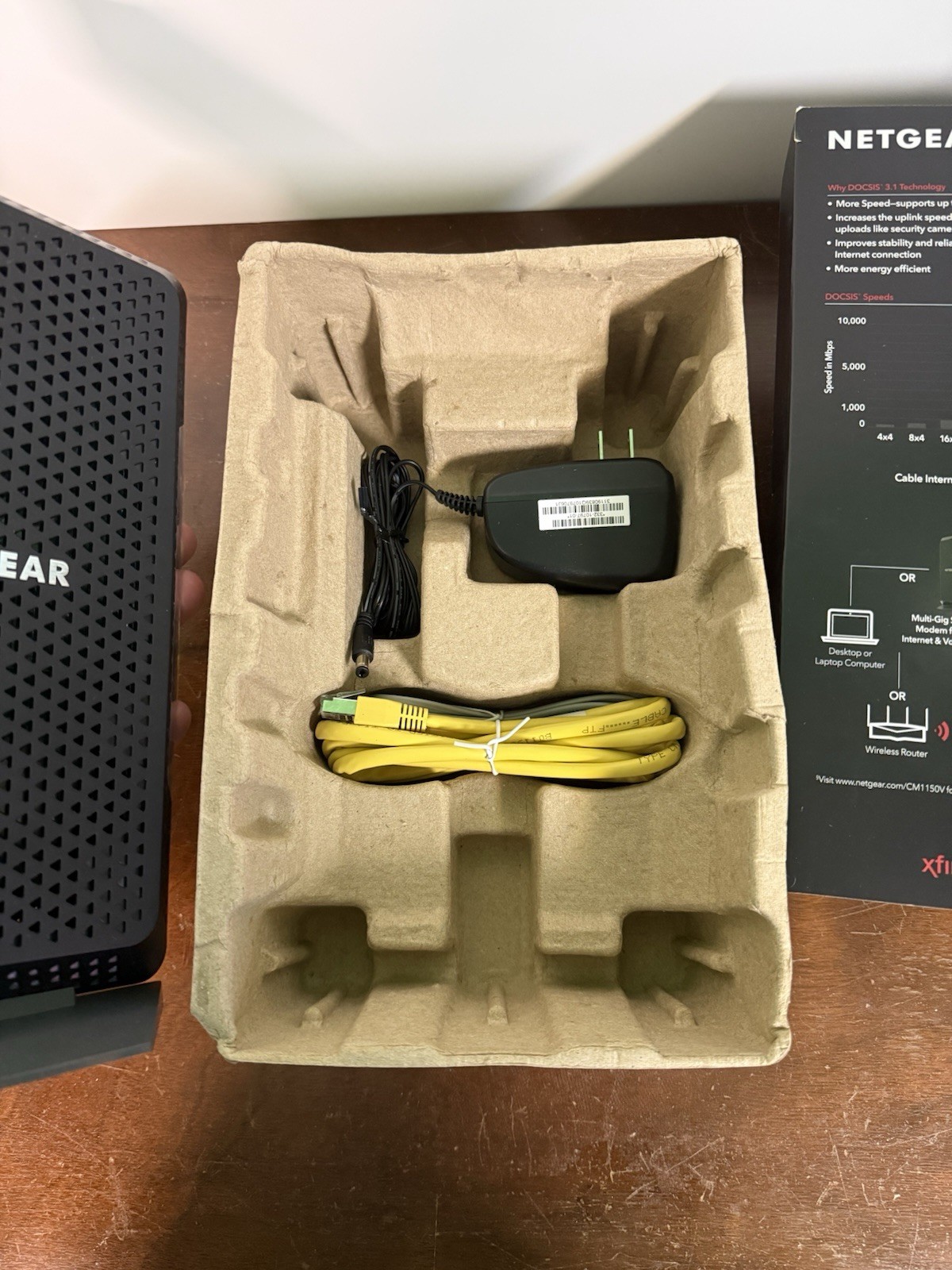 NETGEAR CM1150V Nighthawk Multi-Gig Speed Cable Modem for XFINITY Voice