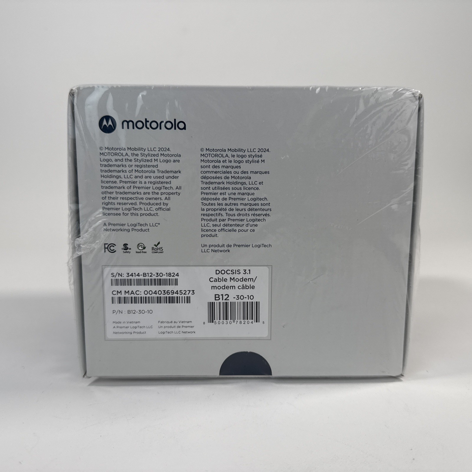 Motorola B12 – Advanced Compact Cable Modem 2500 Mbps Max 2.5 Gbps Port MB8611