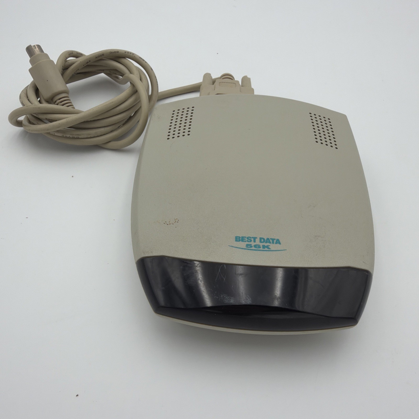 Best Data Smart One 56K External Fax Modem w Apple Mac Macintosh Serial Cable