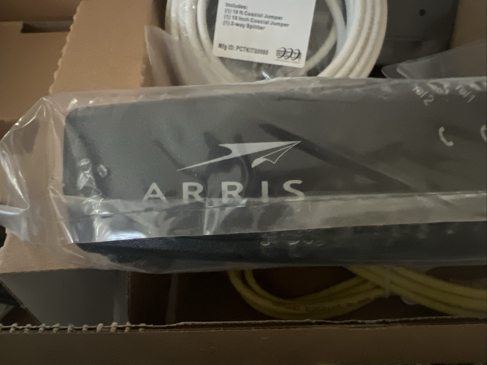 Self Install Kit. SAGEMCOM Router & ARRIS Voice Cable Modem NEW