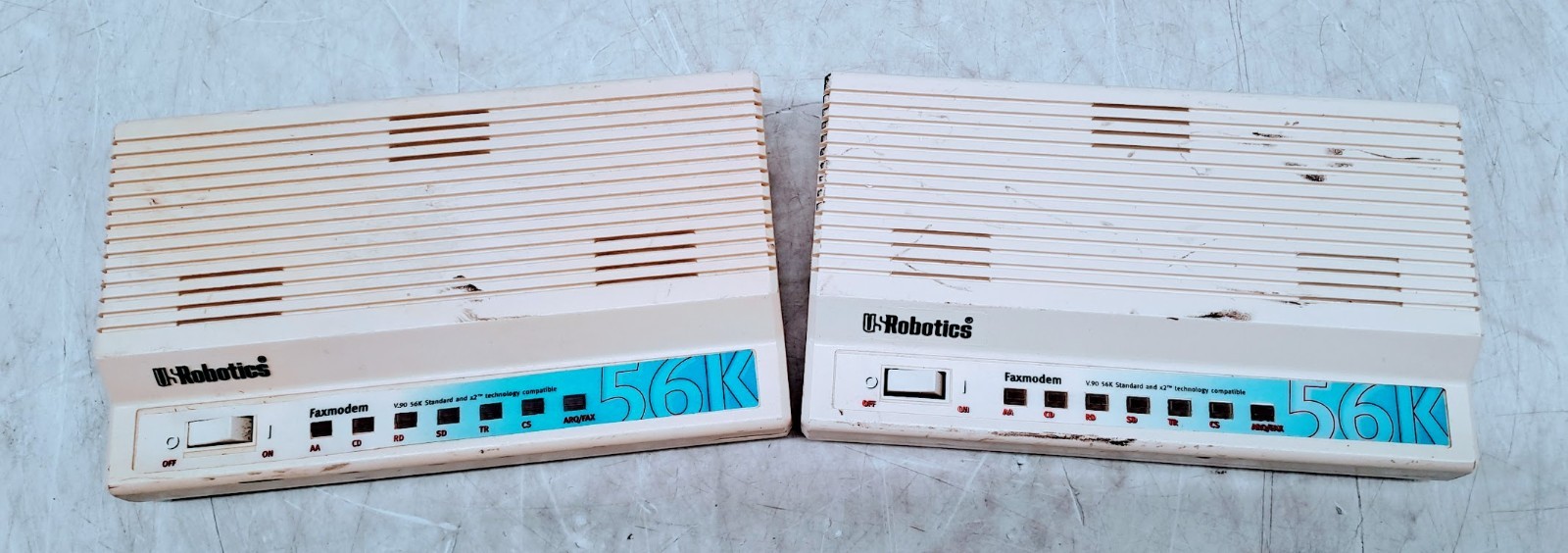 Lot of 2 US Robotics 005686-03 Faxmodem 0701/0459