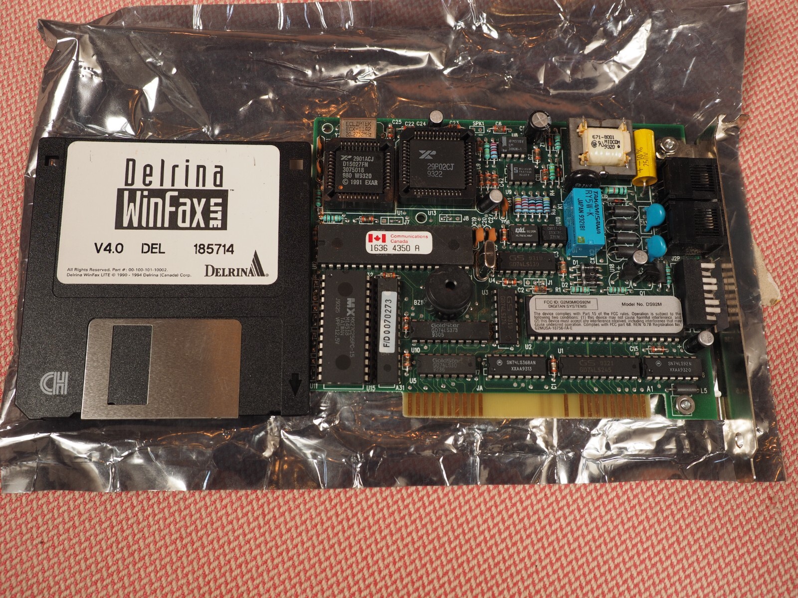 DELL 27863 ISA INTERNAL MODEM DIGITAN SYSTEMS DS92M