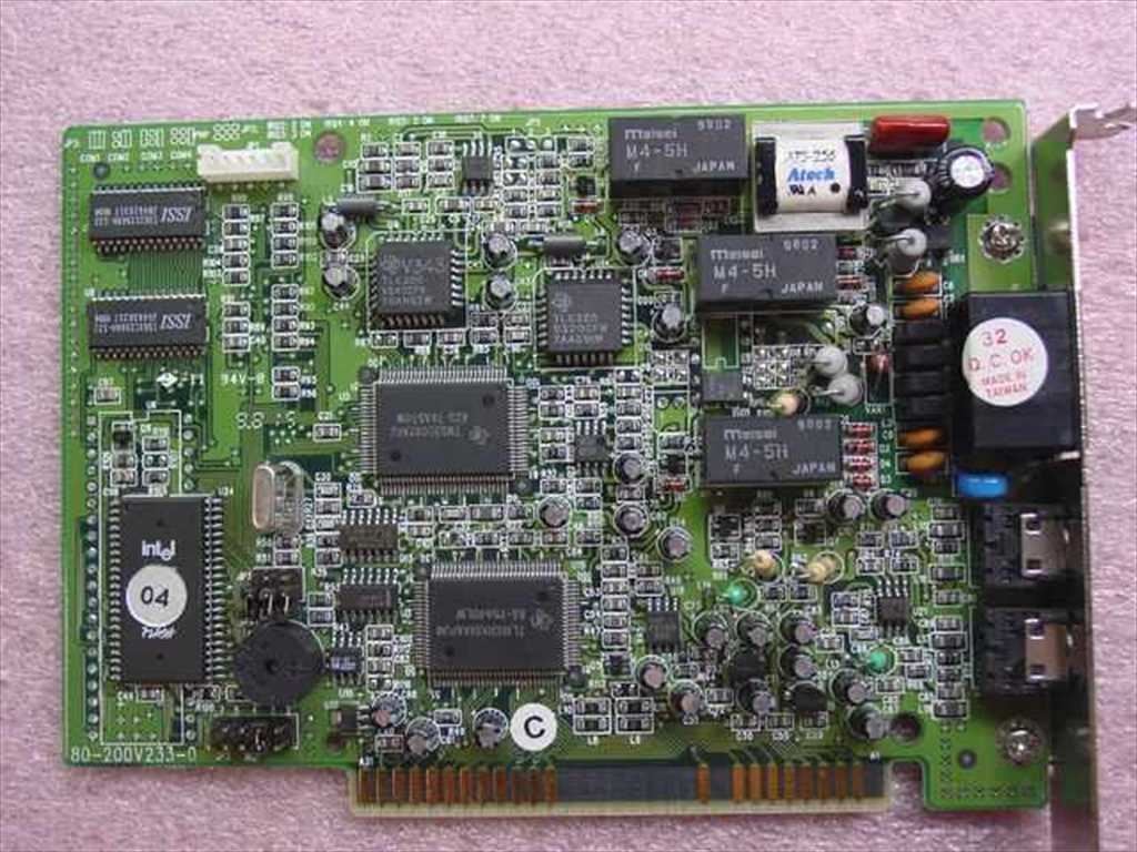 Davicom FB V1456VQH-X 56K PnP Voice Data Fax Modem Card