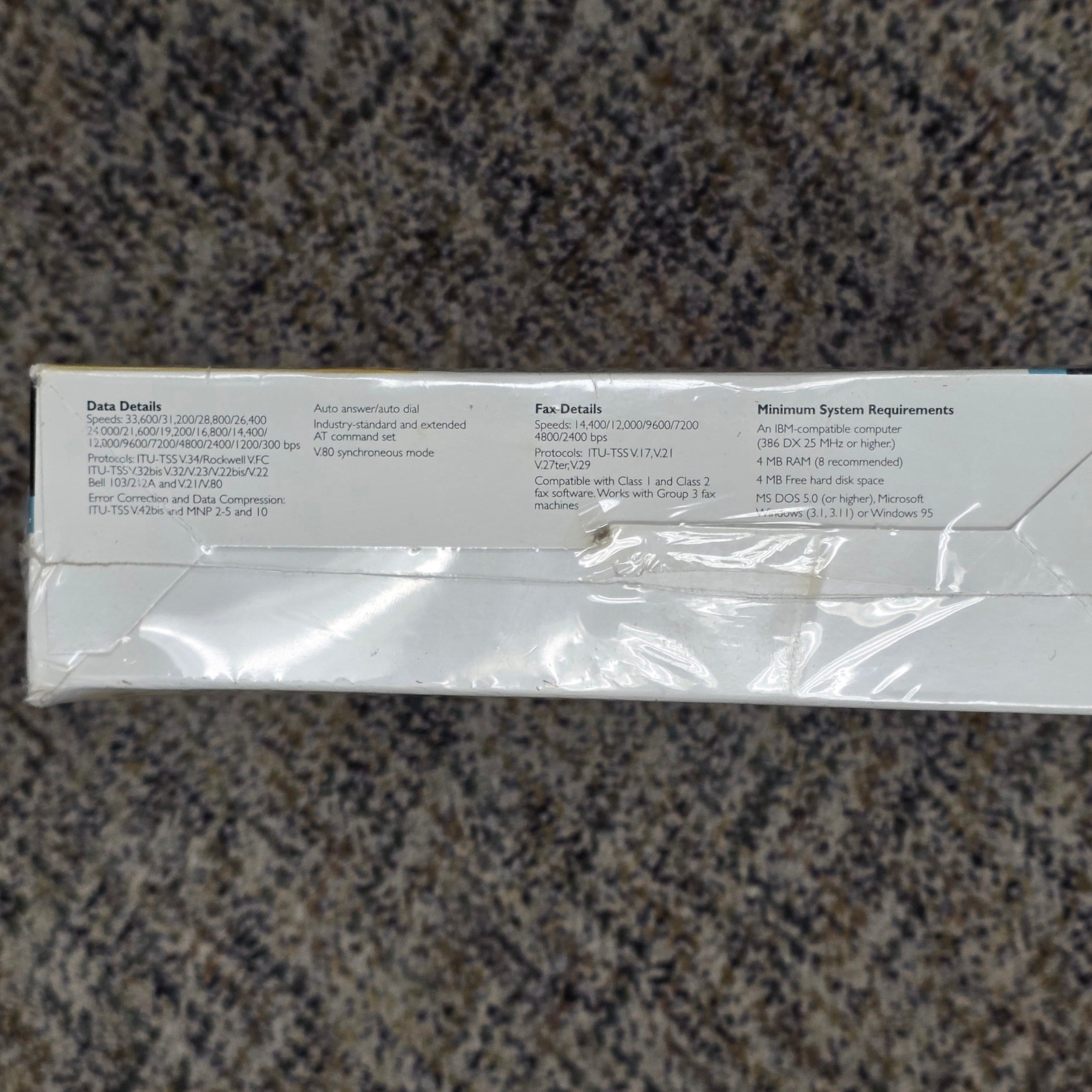 Diamond SupraExpress 336e External Fax Modem 33.6 Windows 95 Vintage Sealed New