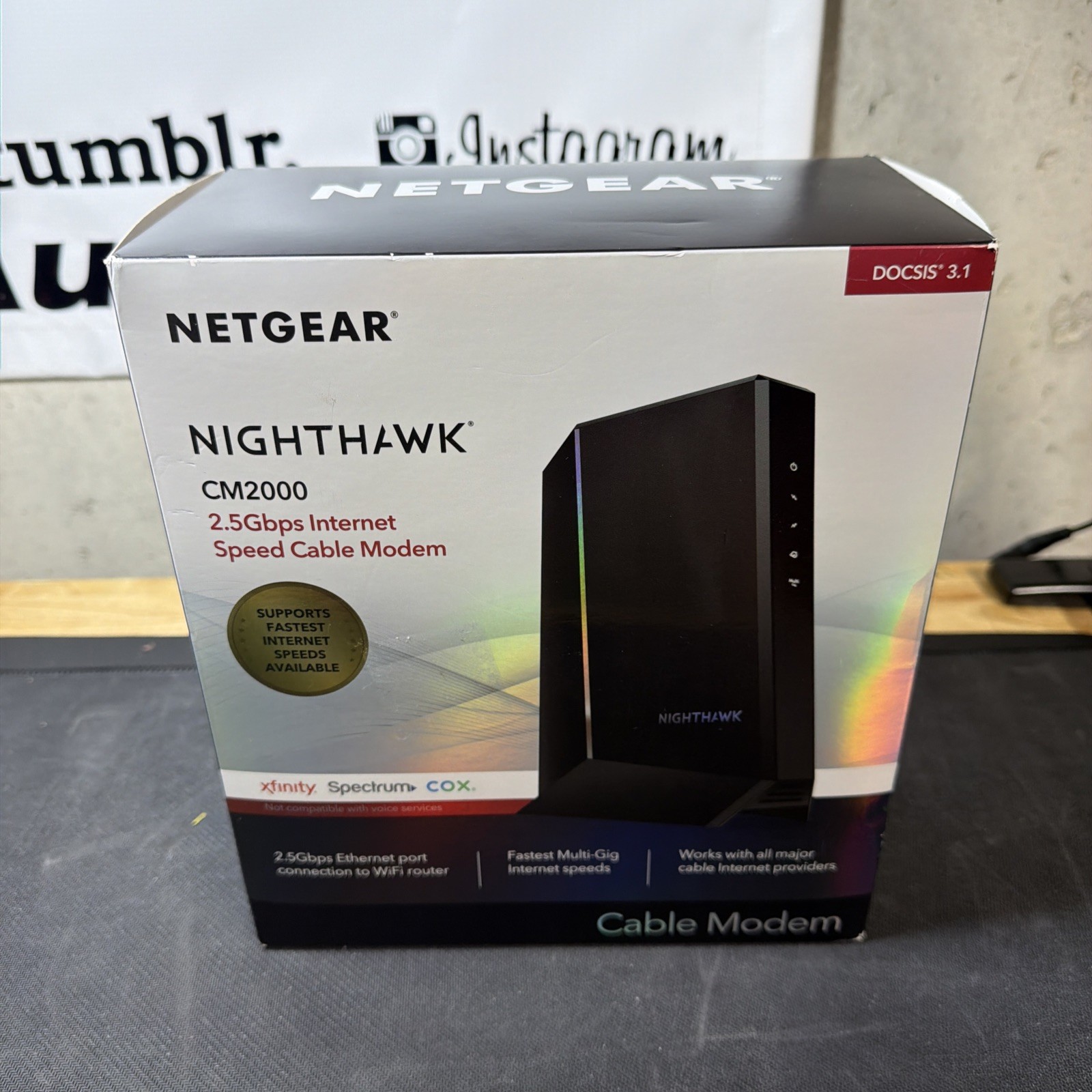 NETGEAR Nighthawk CM2000 DOCSIS 3.1 Multi-Gig 2.5Gbps Cable Modem USA SHIP!