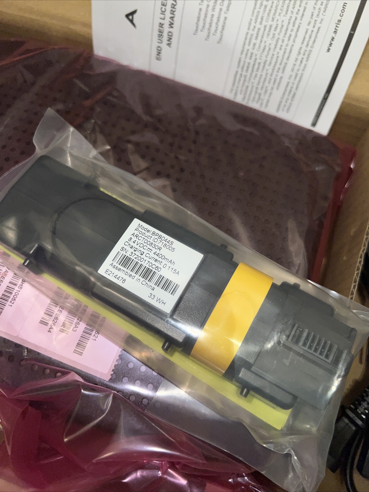 Internet Modem ARRIS TM804G Internet and Telephone 4 Line VoIP Used And Untested
