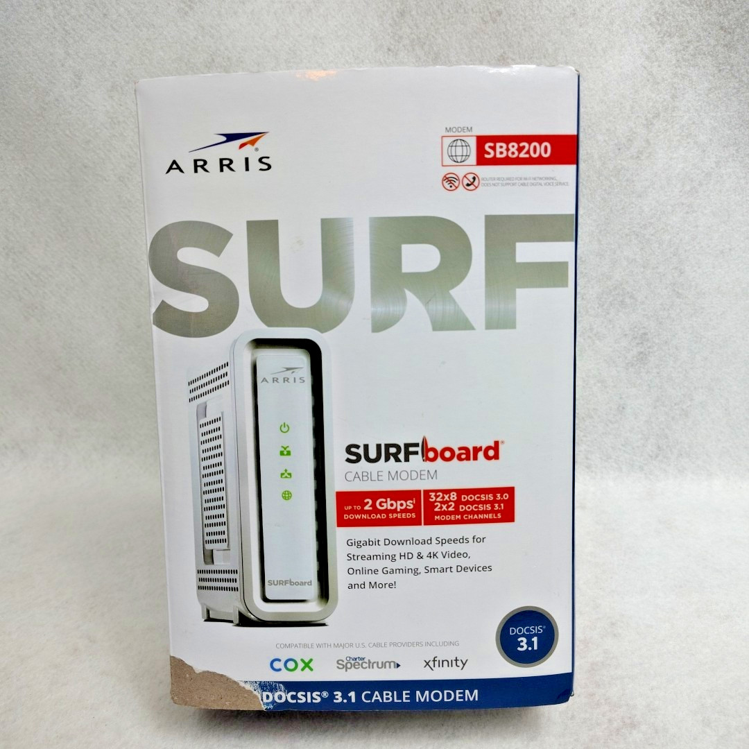 ARRIS SURFboard SB6183 Cable Modem EUC Wrong Box SB8200 – Read Description