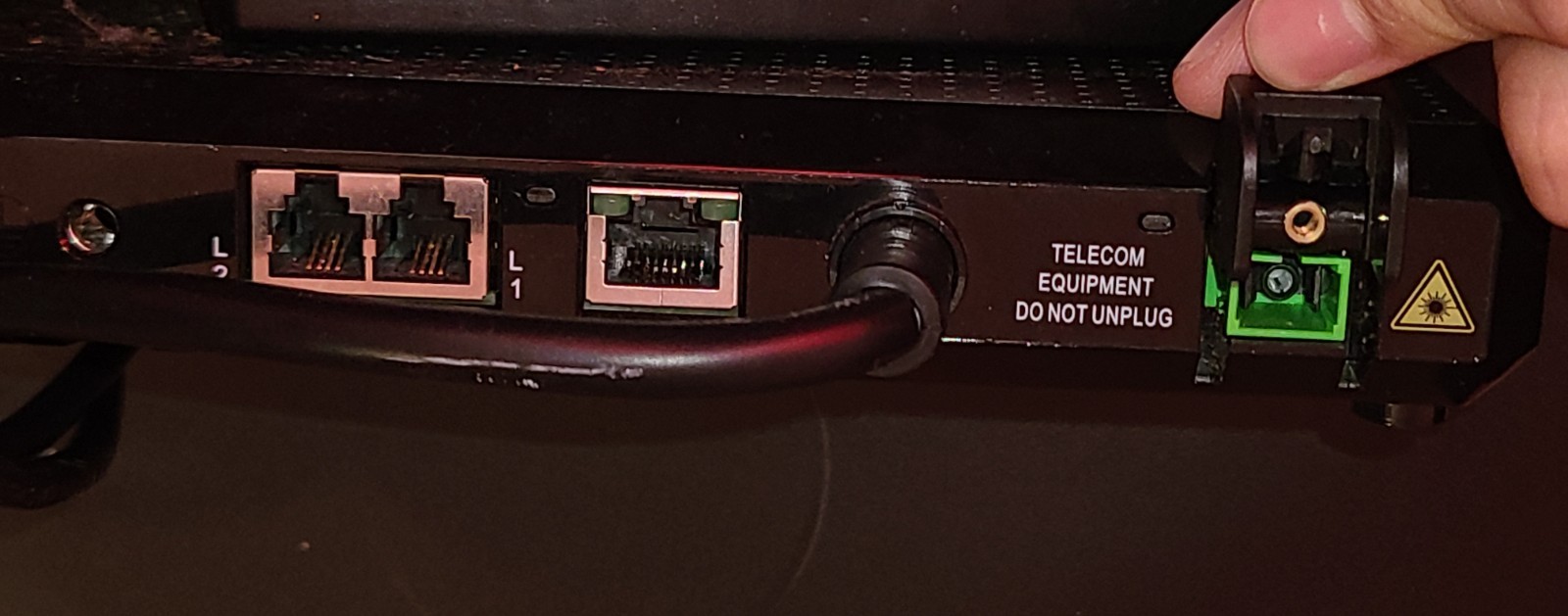 Working Verizon FIOS Optical Network Terminal Nokia G-211M-C Cable & Fiber Modem