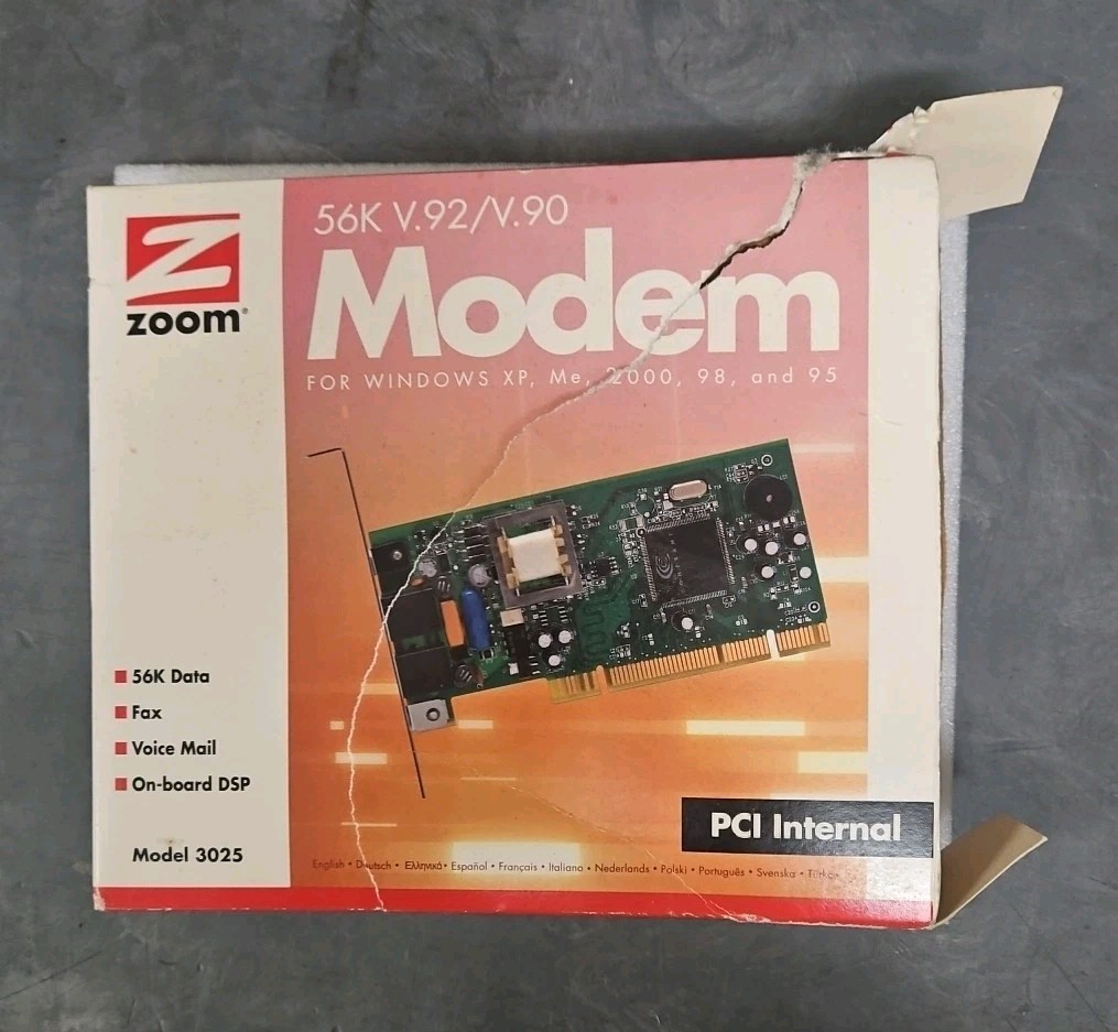 Zoom 56K V.92/V.90 zoom® Modem Model 3025 / PCI