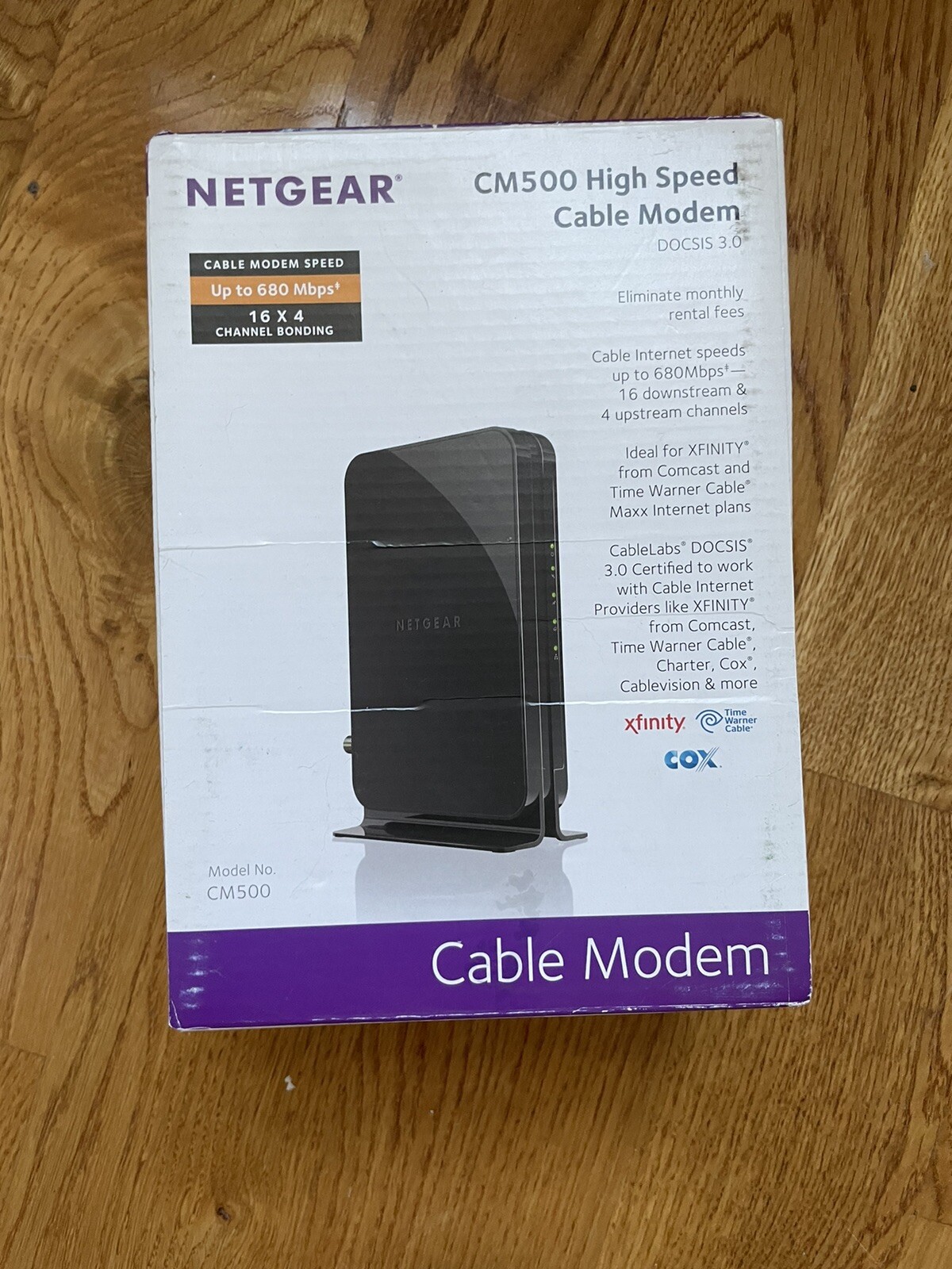 Netgear® CM500V 16×4 DOCSIS 3.0 680Mbps High Speed Cable Modem with Voice Phone