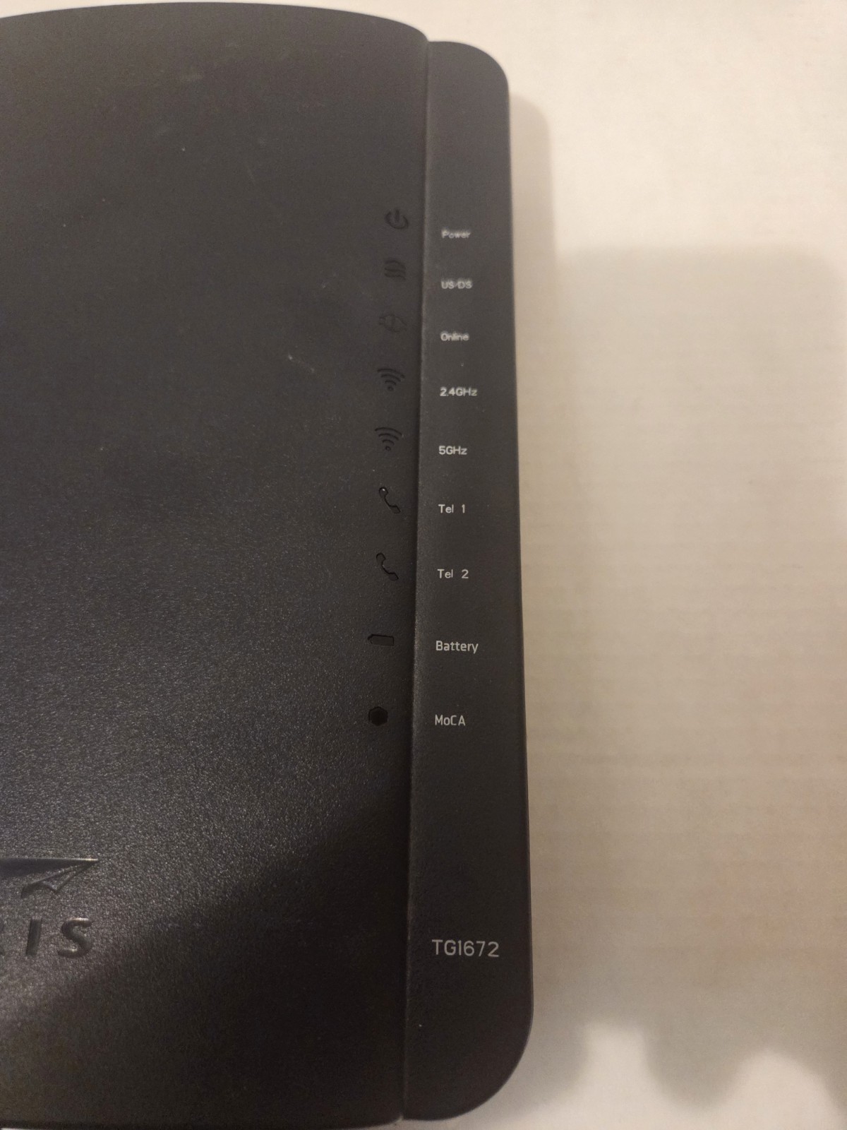 Arris TG1672G Touchstone Telephony Gateway WIFI (2.5/5.0GHz) Cable Modem/Router