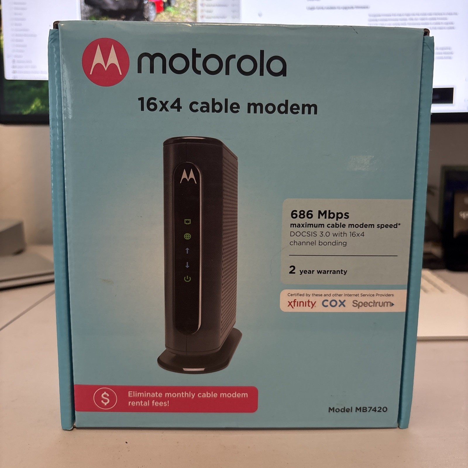 Motorola MB742010 686mbps DOCSIS 3.0 Cable Modem