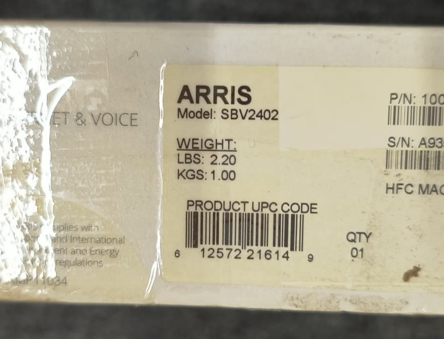Lot of 2 – ARRIS SURFboard DOCSIS 3.0 Cable Modem for XFINITY – OPEN BOX NEW- N5