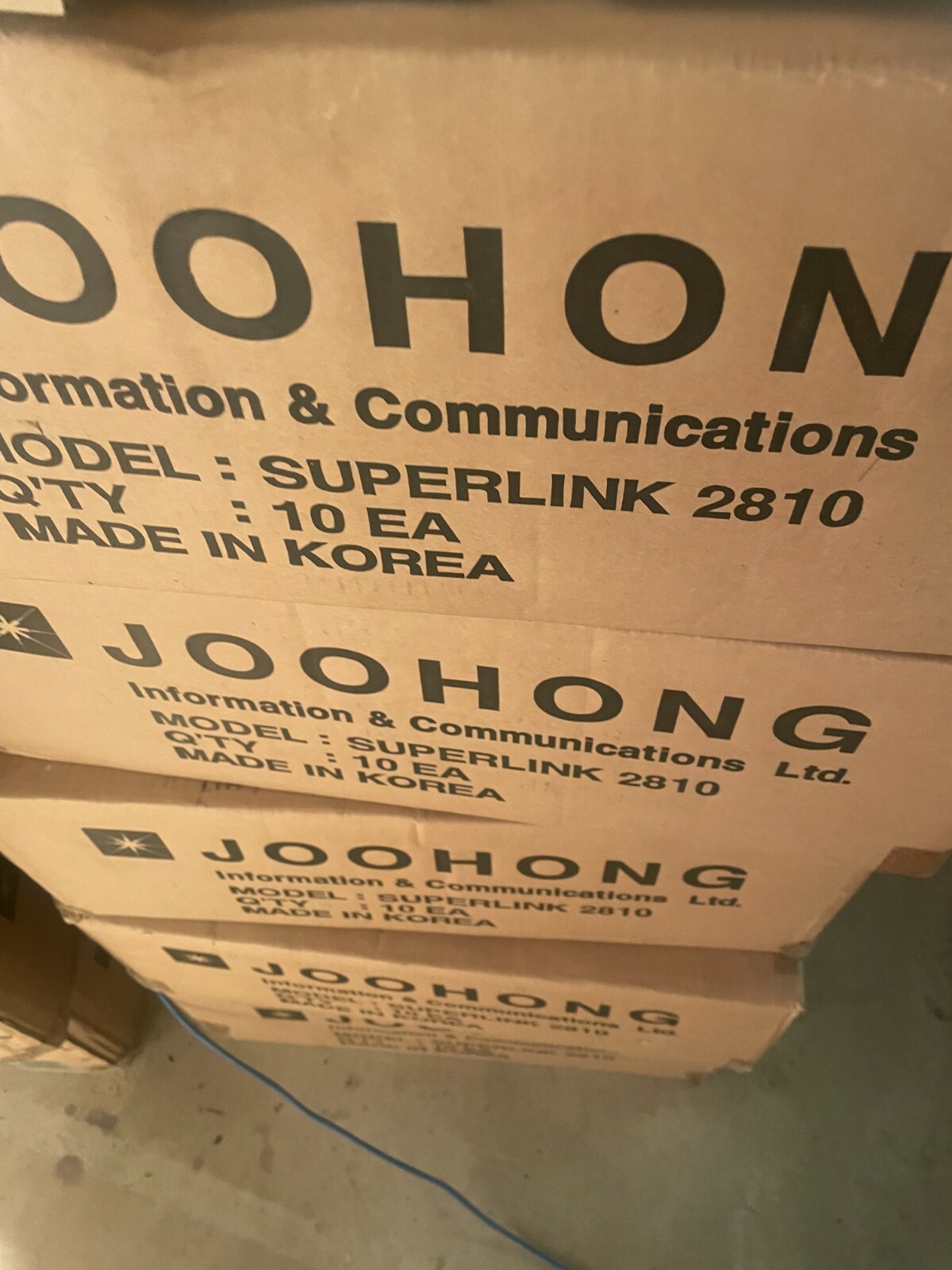 LOT of 100 Joohong SL-2810 DOCIS 2.0 Cable modem new in package
