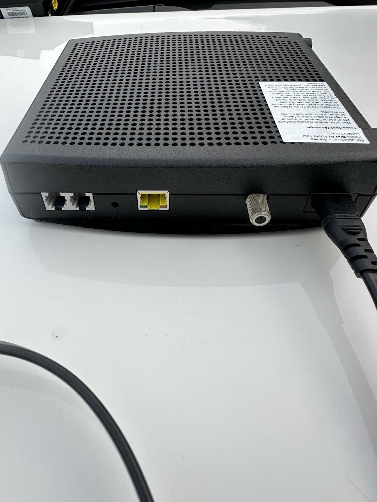 Arris TM1602A Docsis 3.0 Telephony Cable Modem for Charter Optimum Cablevision