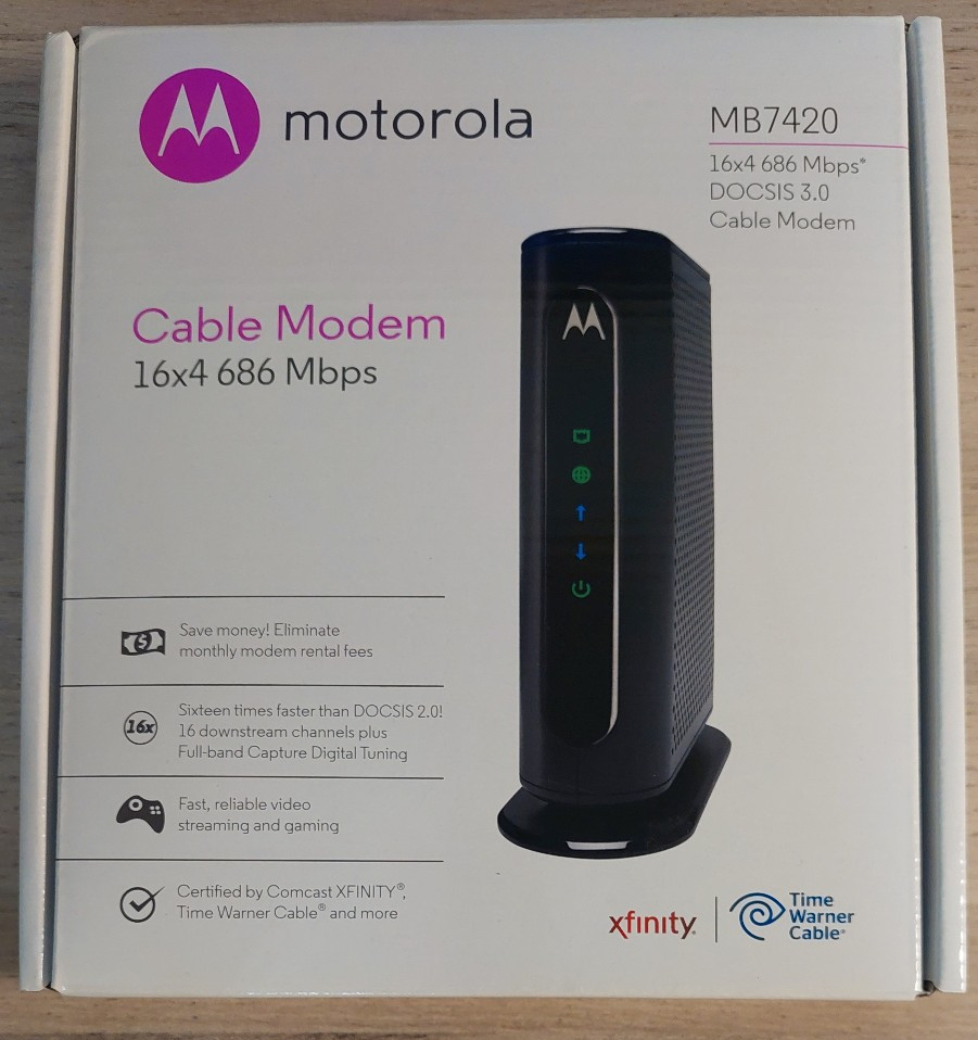 Motorola MB742010 686mbps DOCSIS 3.0 Cable Modem