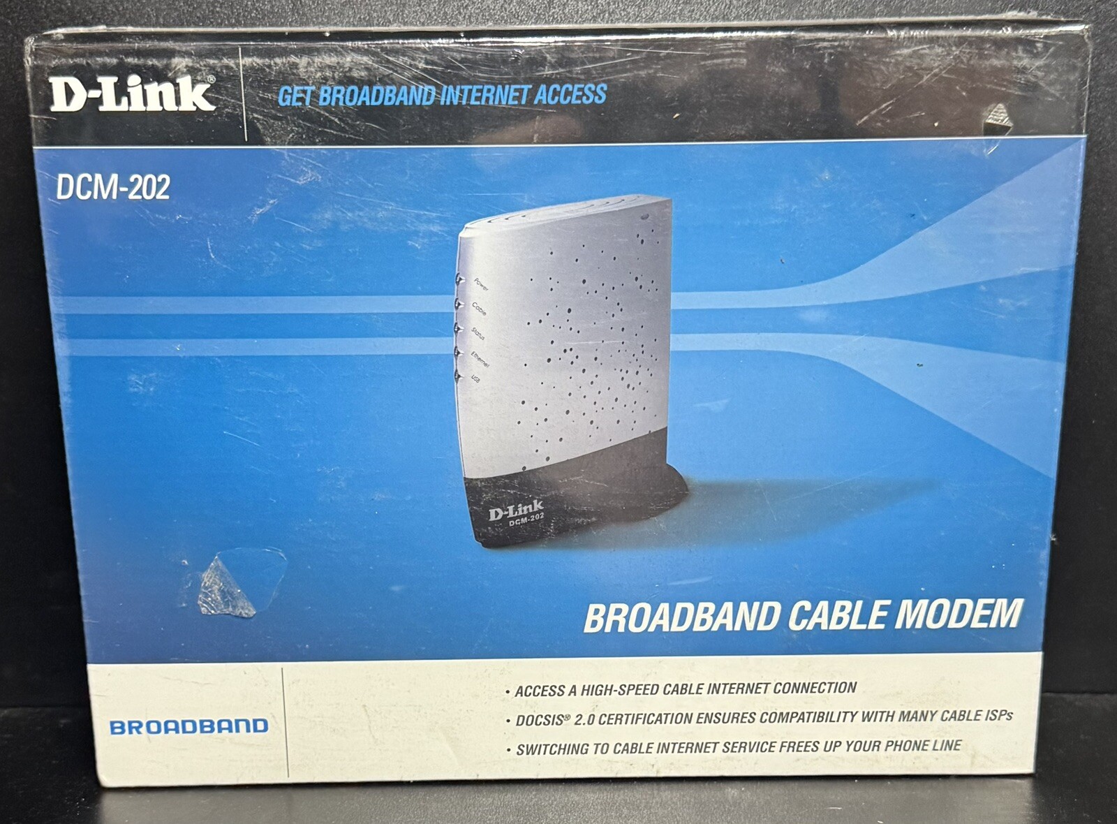 NEW Sealed D-Link Broadband Cable Modem Internet Access USB Ethernet DCM-202