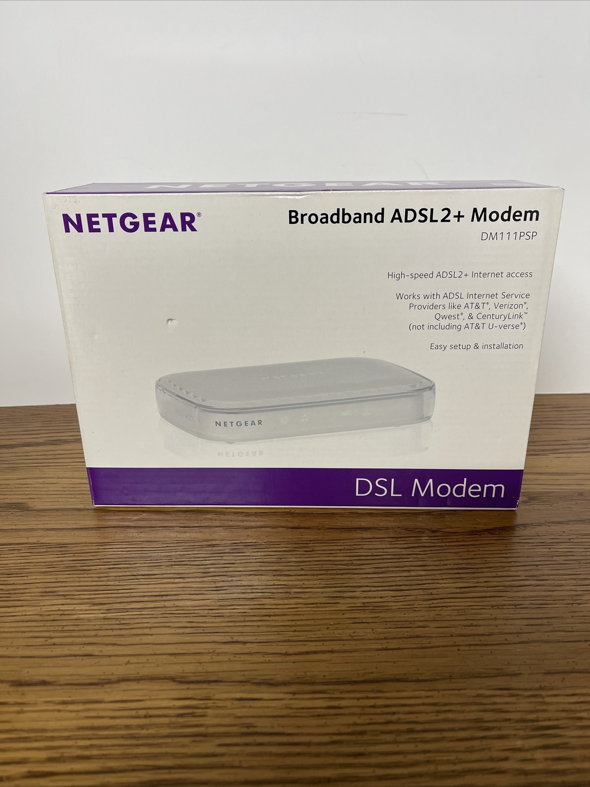 Netgear DM111PSP-100NAS Broadband ADSL2+ Modem – White