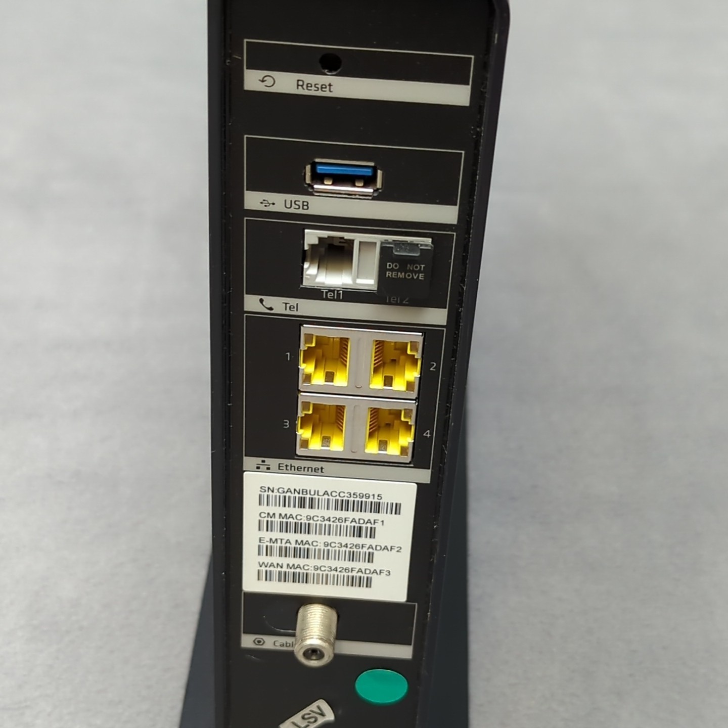 Arris Touchstone TG2472G Cable Voice Gateway Modem 24×8 DOCSIS With Power Cord