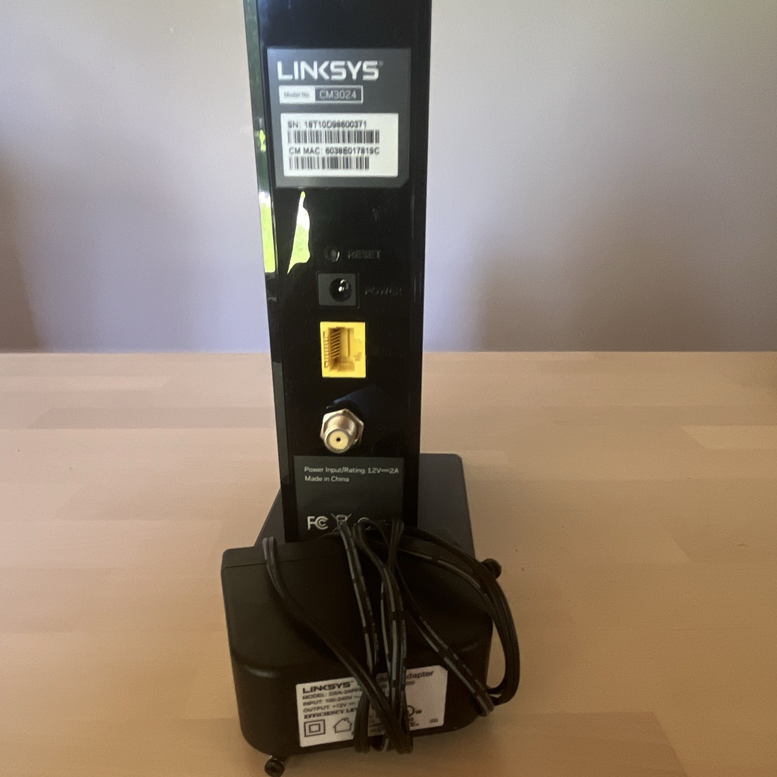 Linksys CM3024 DOCSIS 3.0 Cable Modem – Complete Kit W/ Power