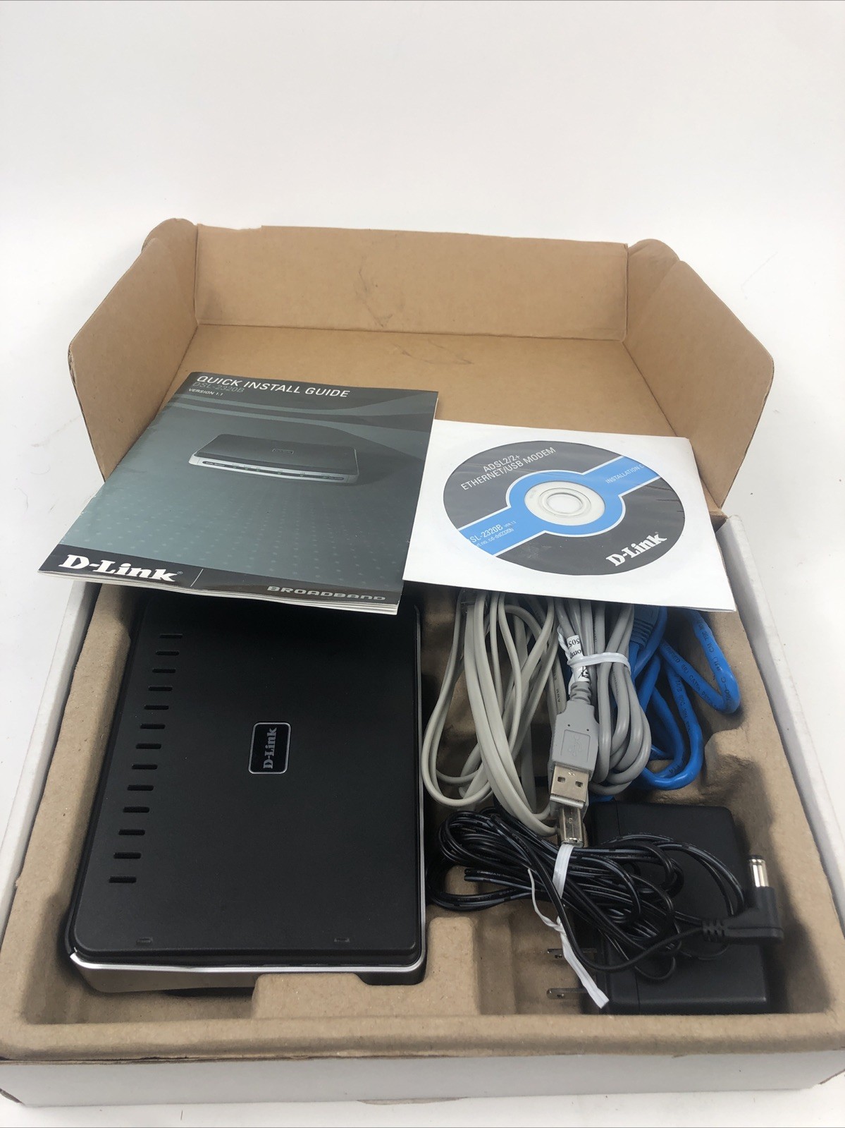 D-Link DSL-2320B/RE Ethernet DSL Modem (No wireless)